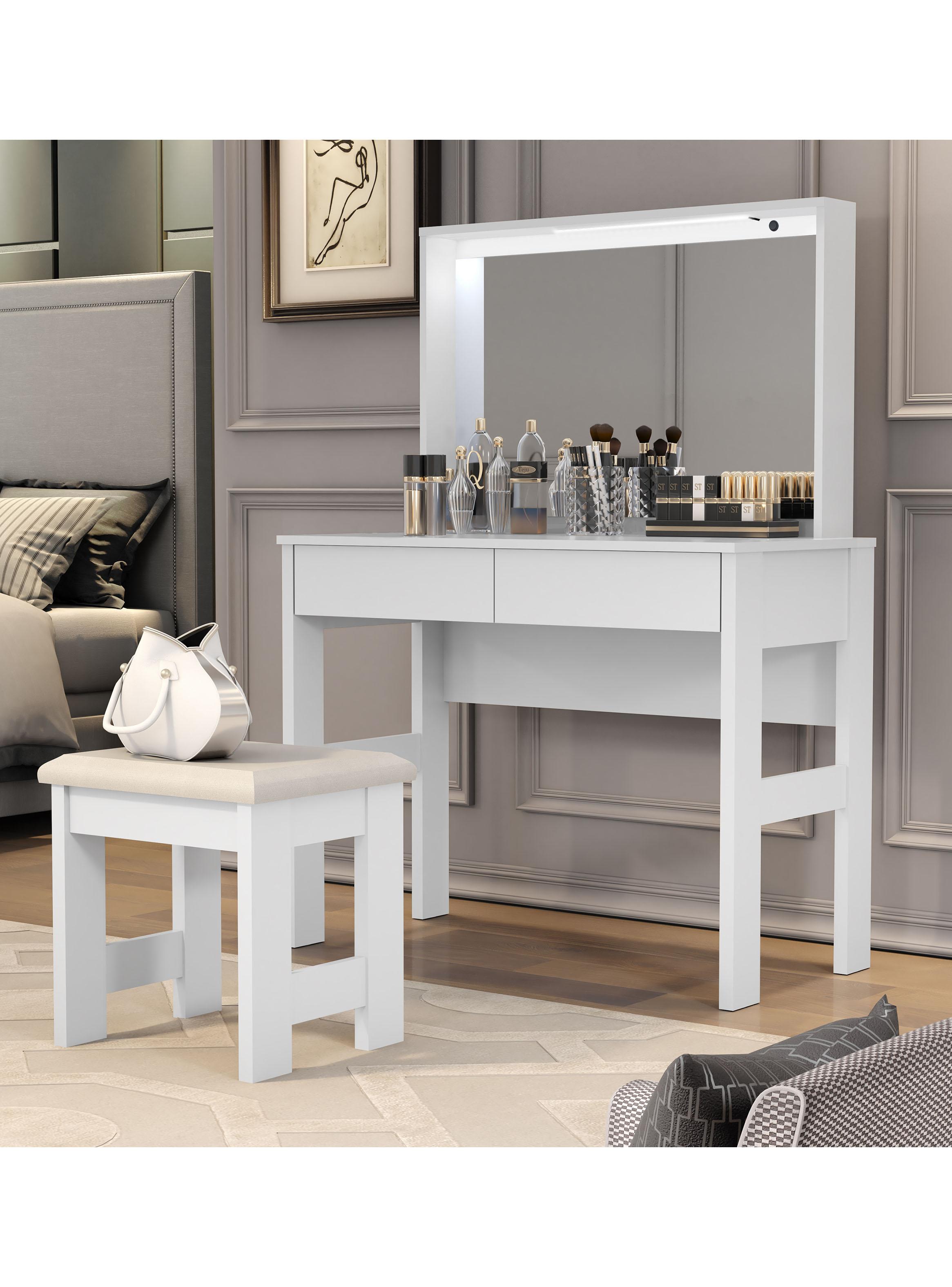 Tocador Con Espejo Be Blanco-2