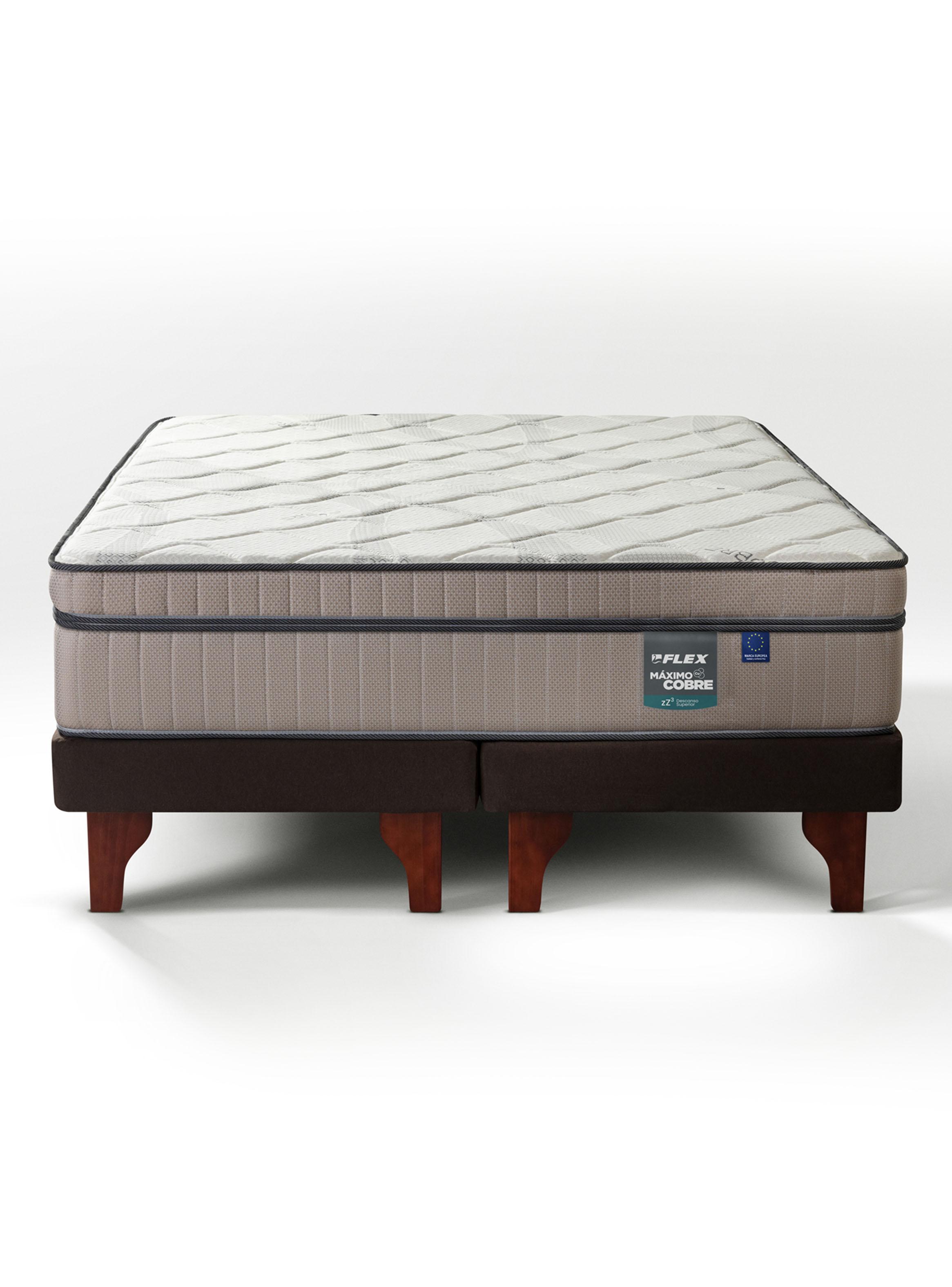 Cama Europea Máximo Cobre 2 Plazas Base Dividida 150x200 cm-2