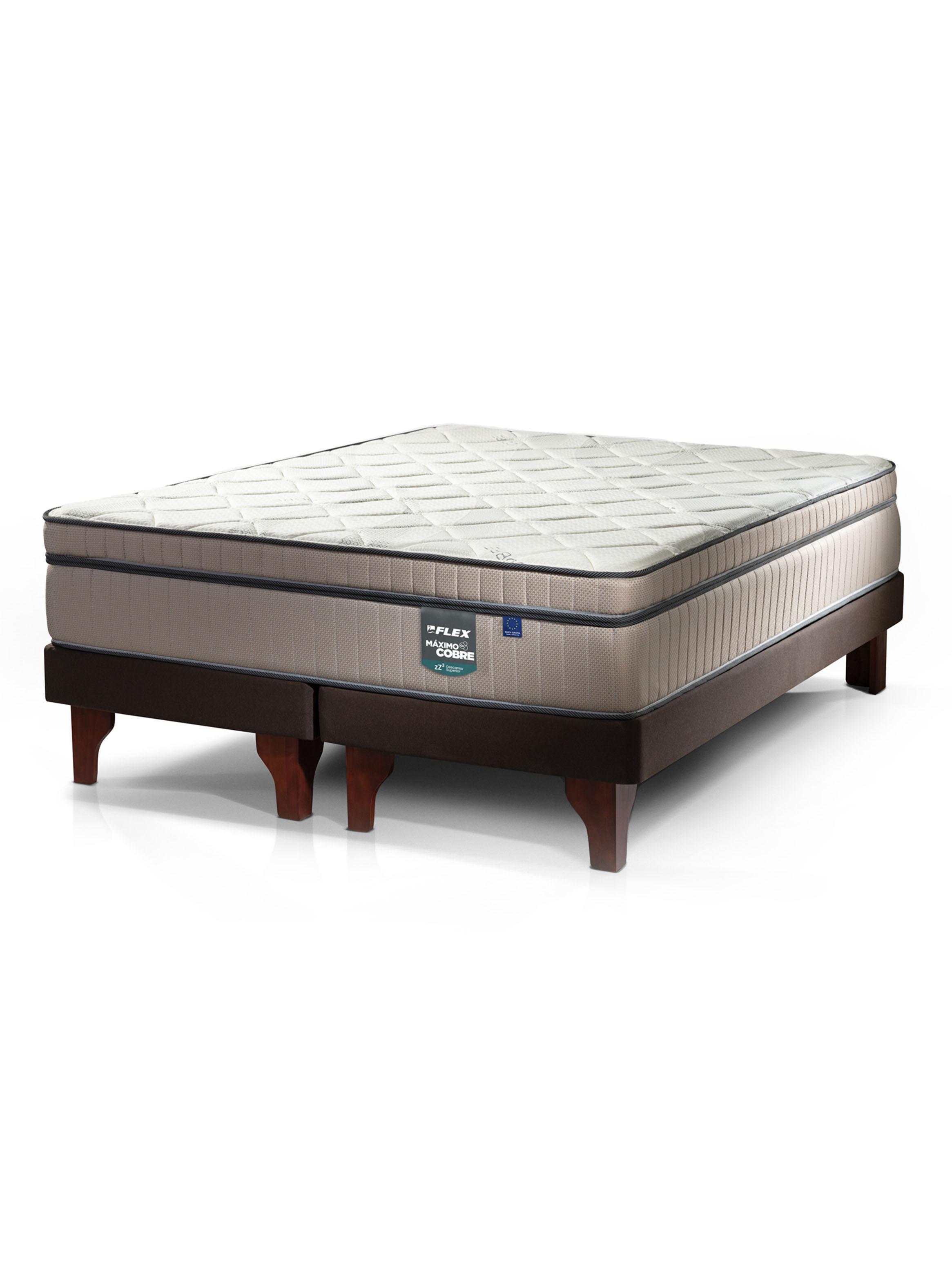 Cama Europea Máximo Cobre 2 Plazas Base Dividida 150x200 cm-0