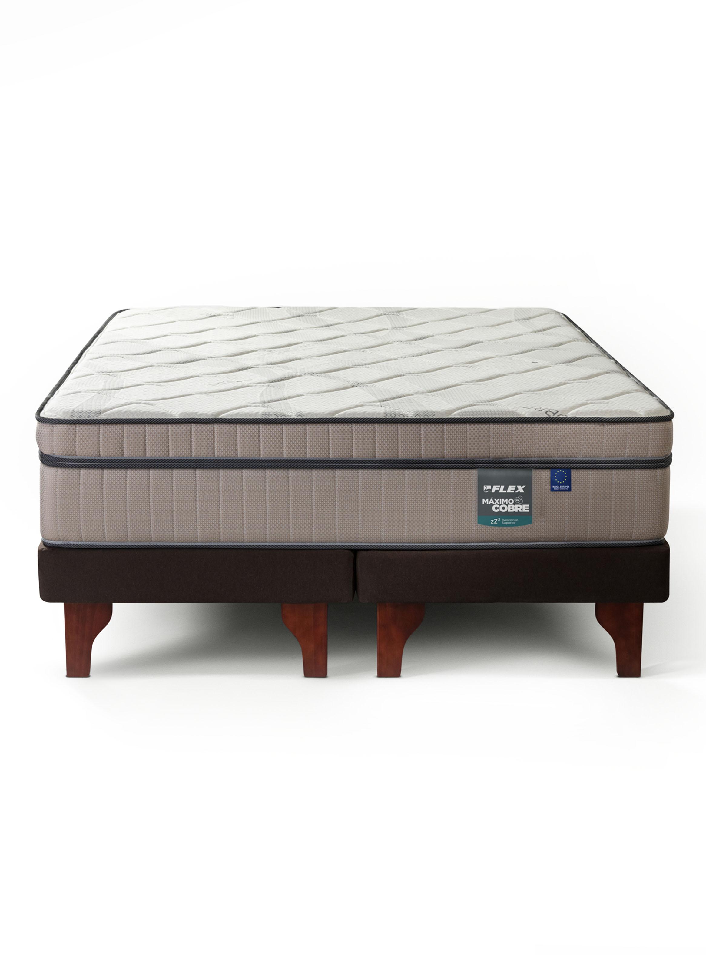 Cama Europea Máximo Cobre 2 Plazas Base Dividida 150x200 cm-2
