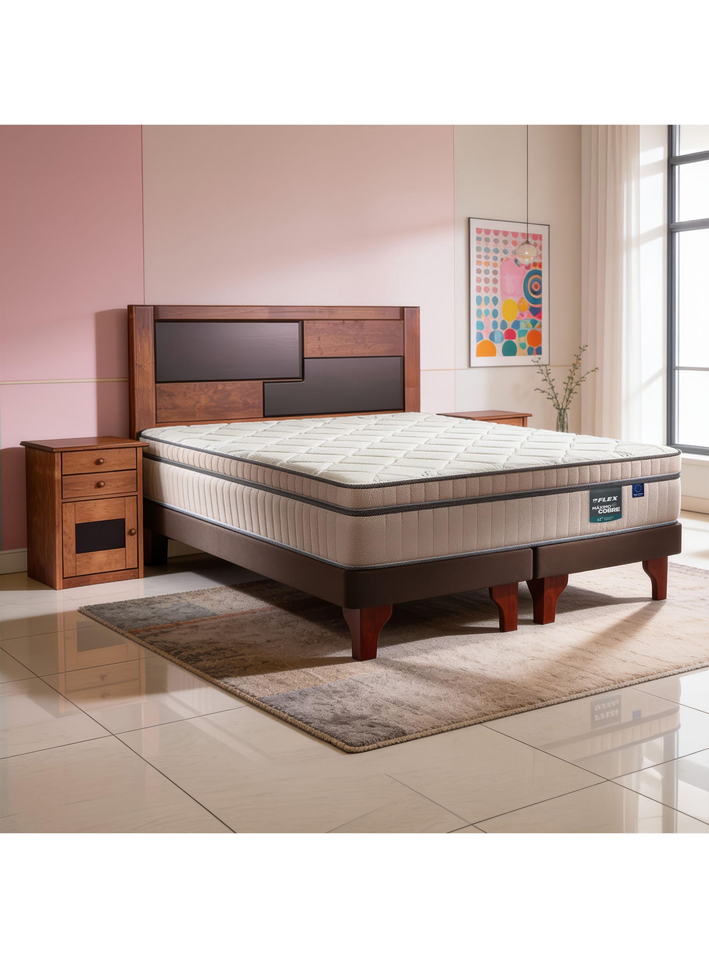 Cama Europea Máximo Cobre King + Set Muebles Colonia-5