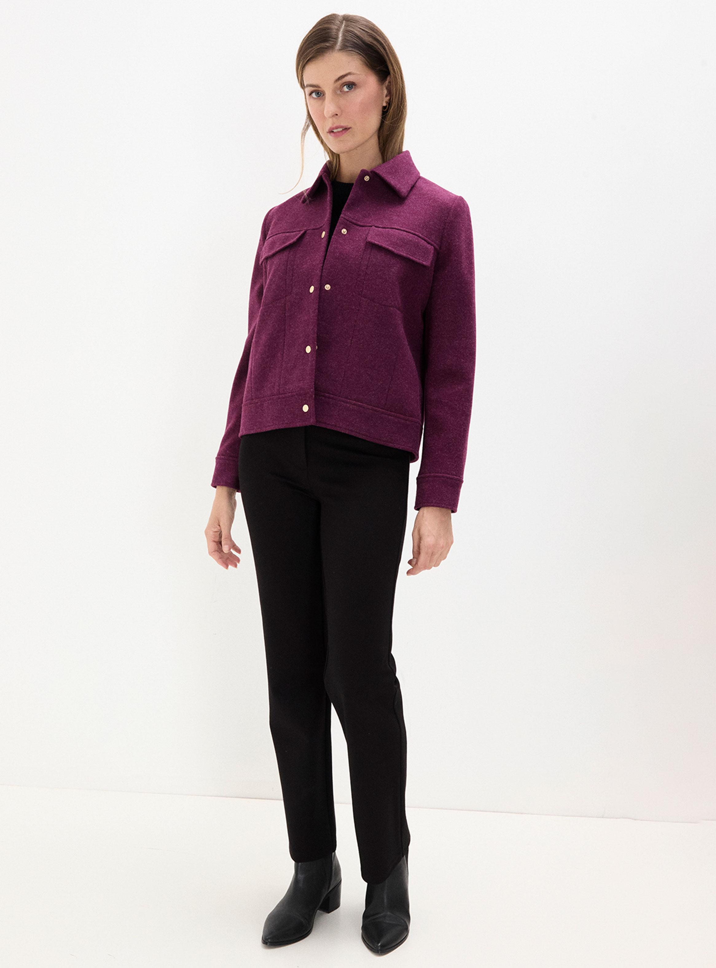 Chaqueta Corta de Muflón con Bolsillo de Tapeta-3