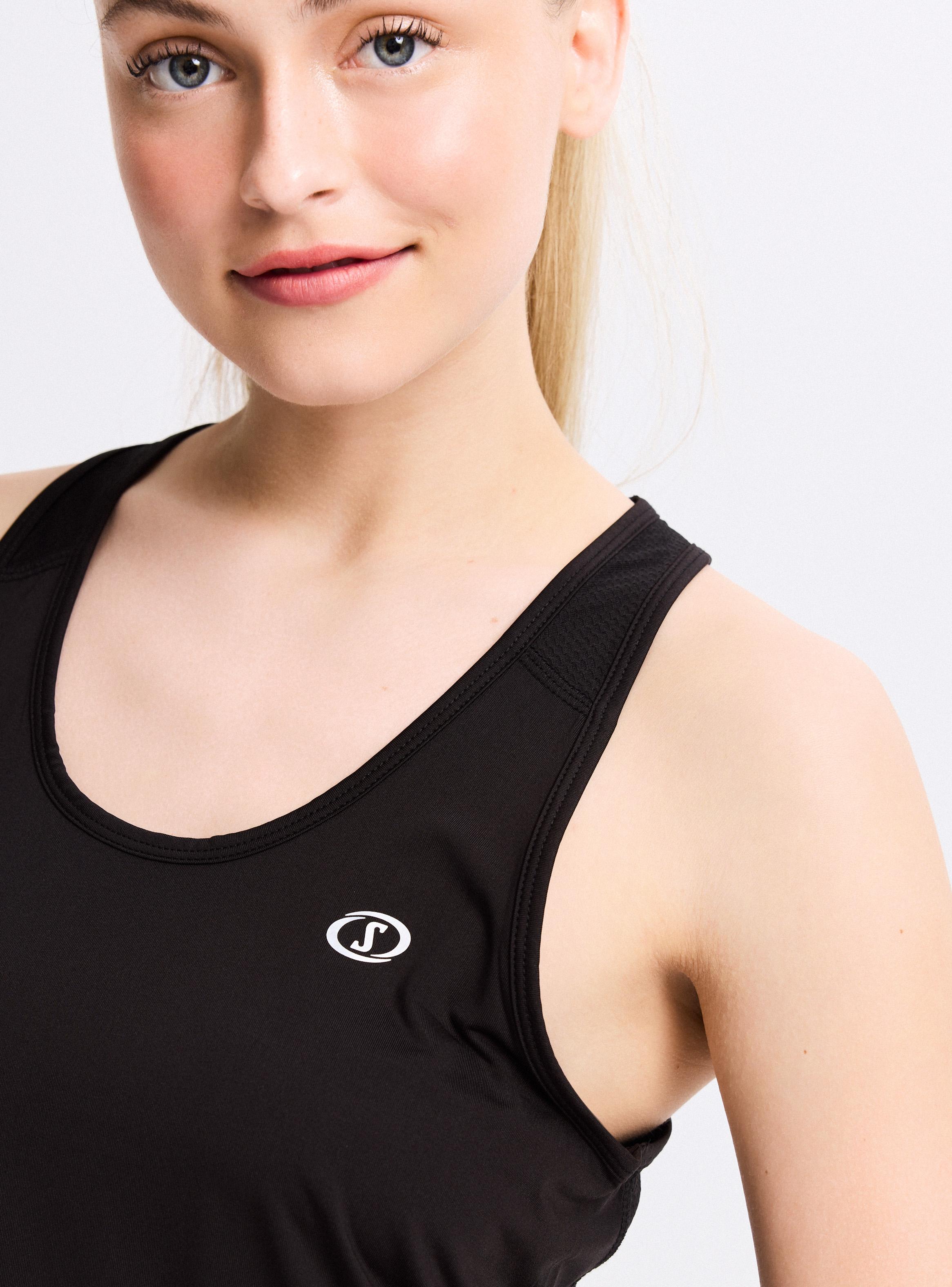 Polera Técnica Paneles Mesh Fit Ajustado-2
