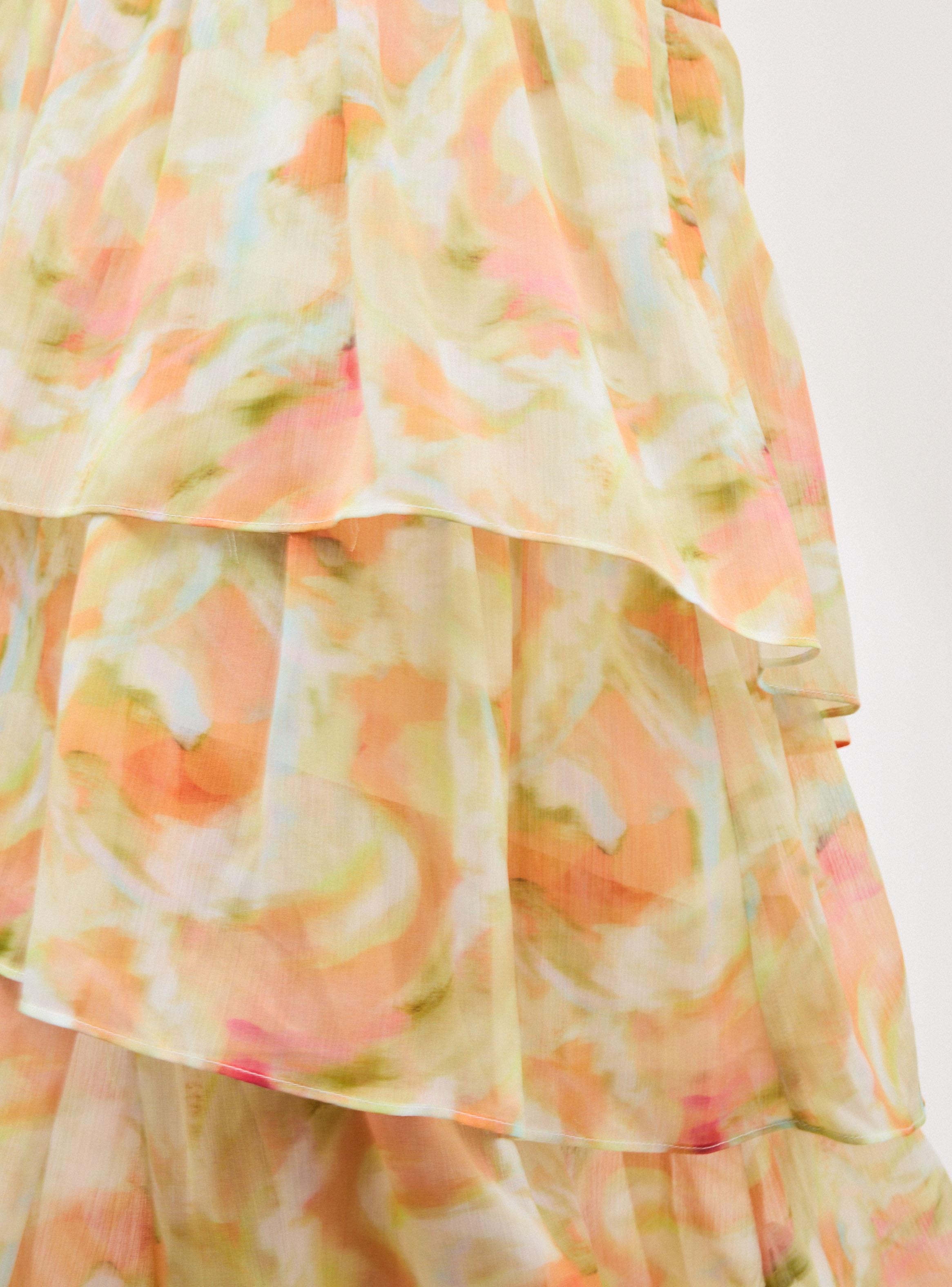 Falda Maxi Estampada con Diseño de Vuelos-2