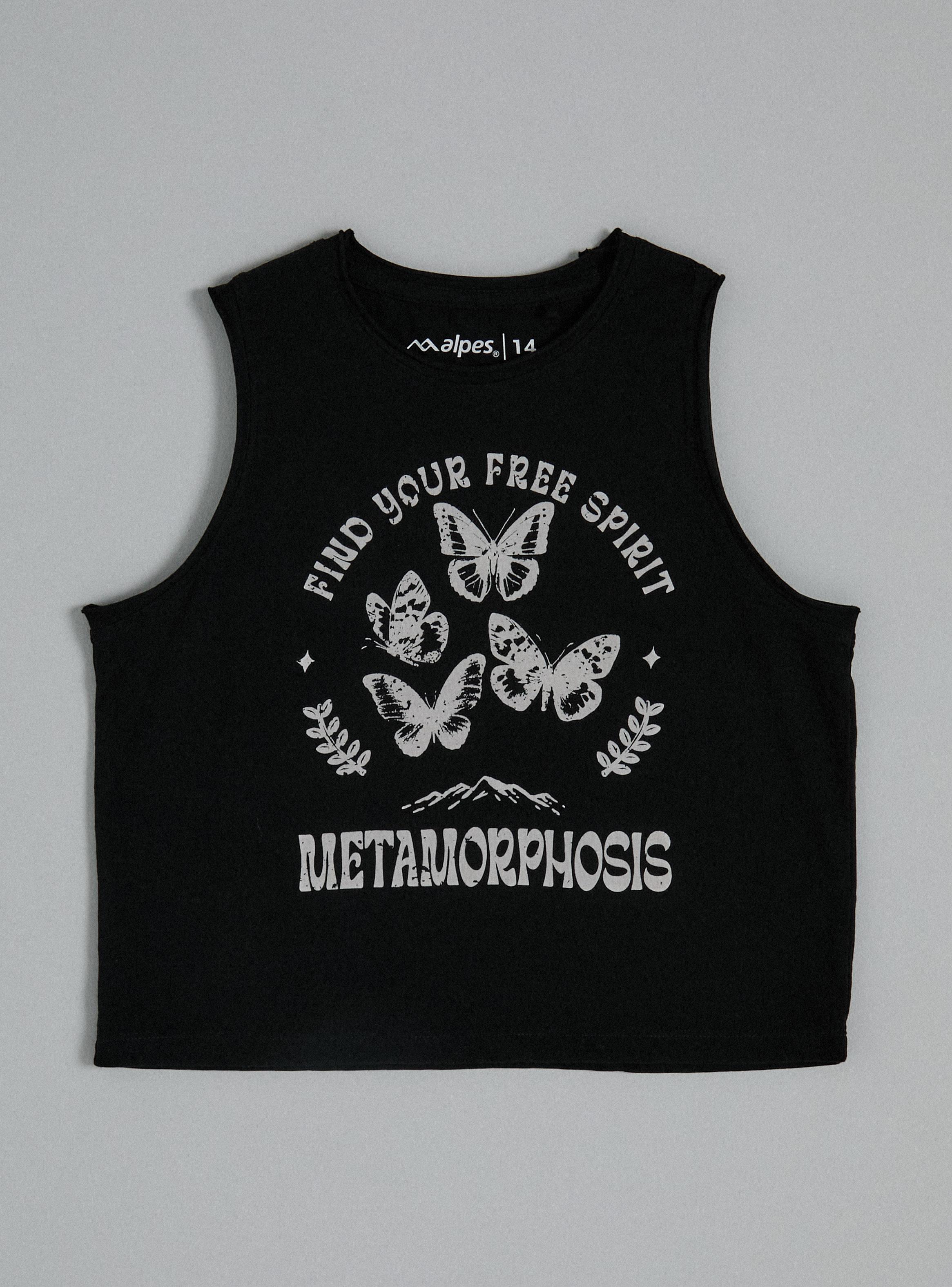 Polera Tank con Water Front Print-0