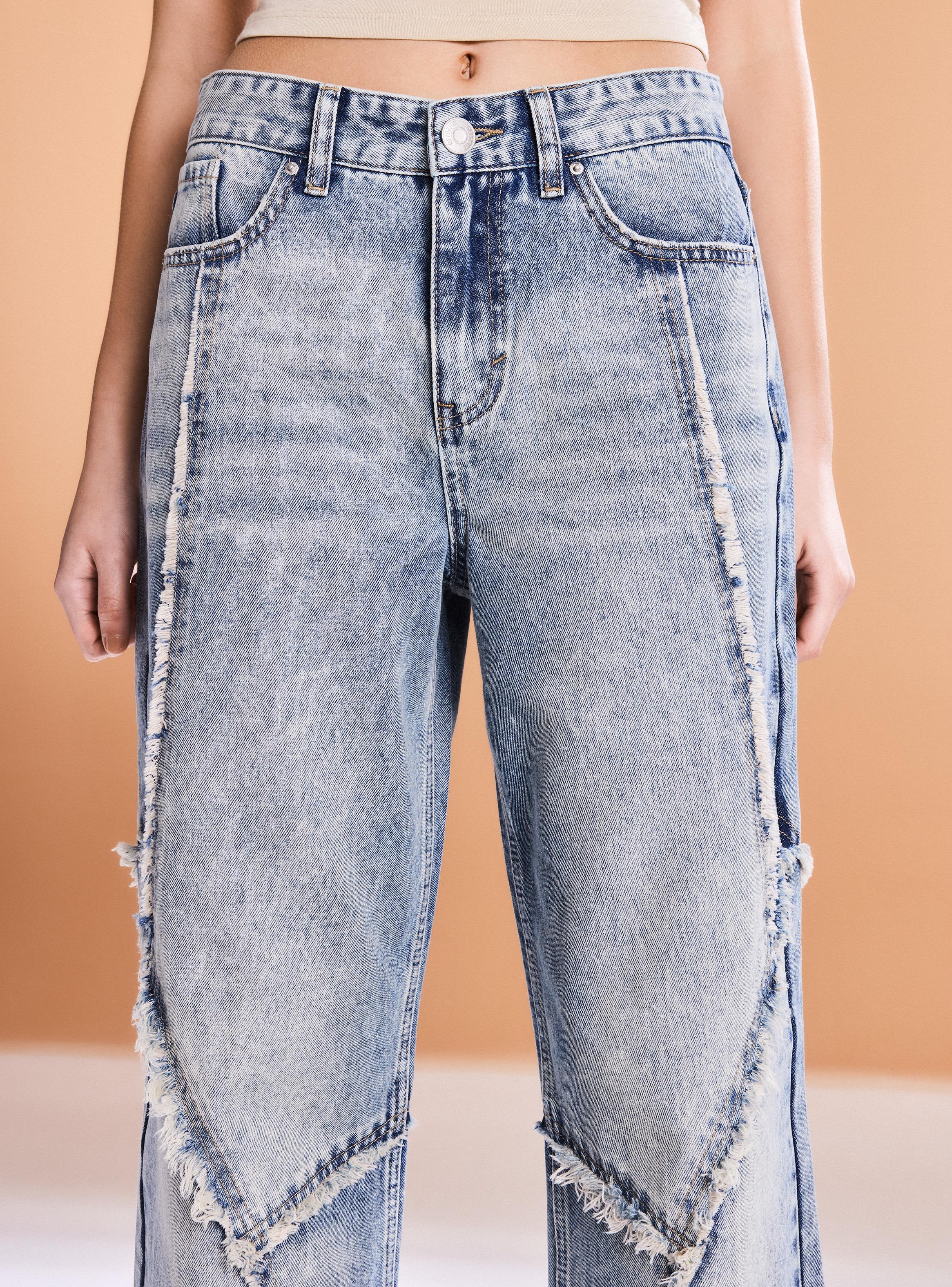 Jeans Baggy Low Rise Detalle Flecos-2