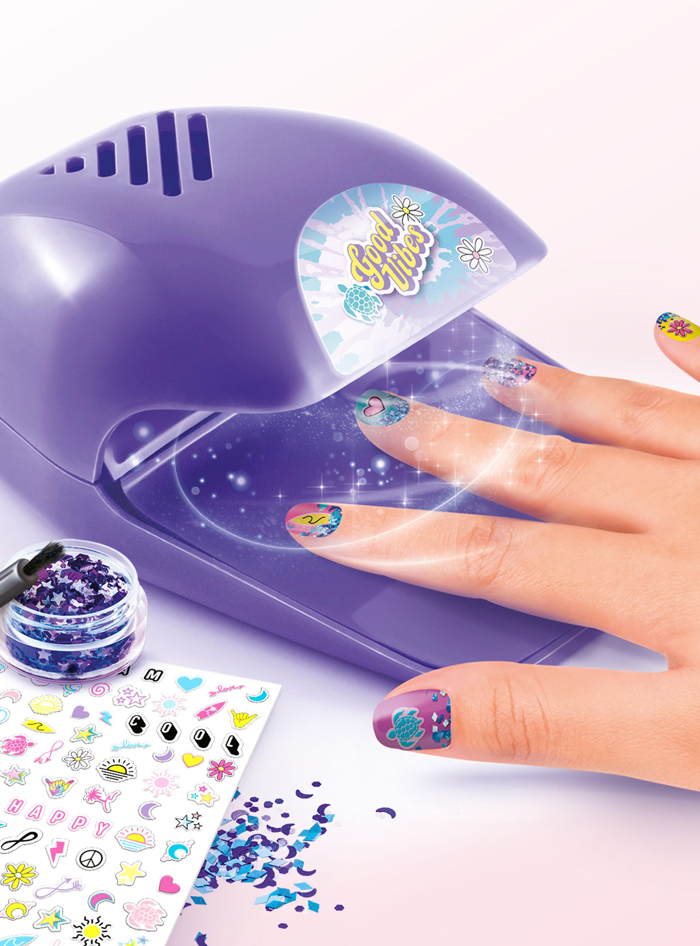 Juego de Diseño Kit de Manicure para Niñas con Secador-4