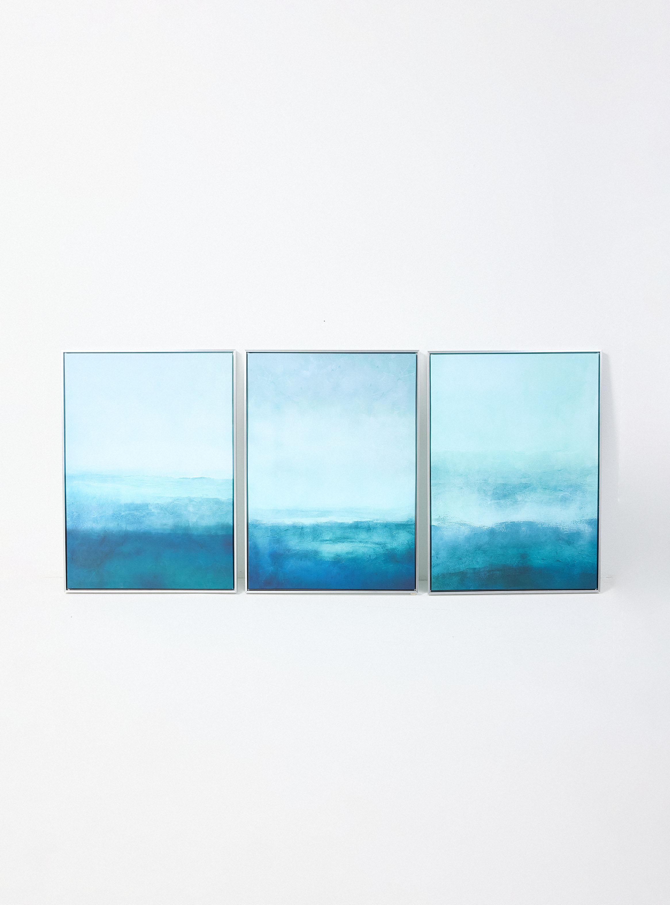 Set de 3 Cuadros Degradé Aqua-0
