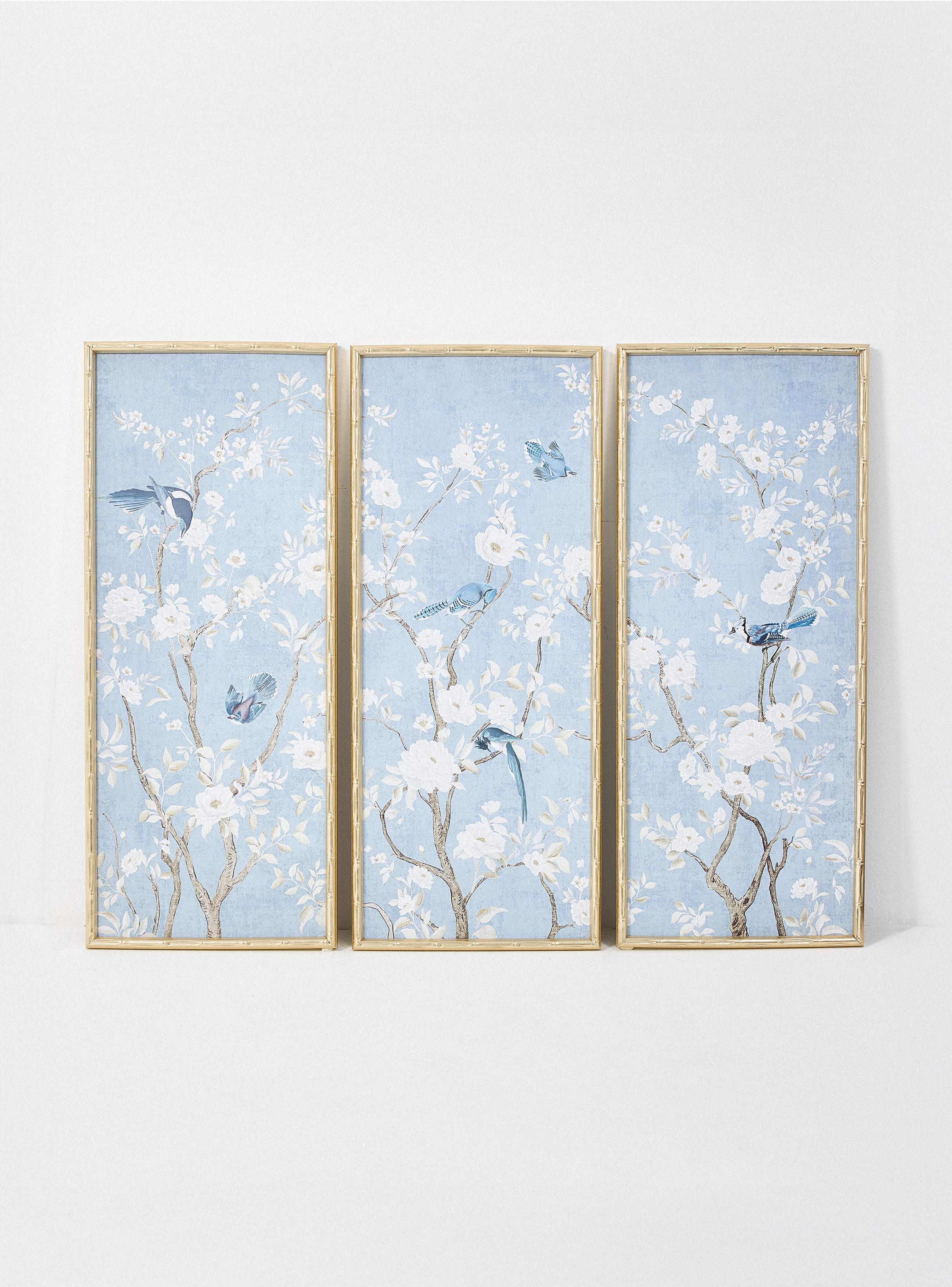 Set de 3 Cuadros Celeste SH LD-0
