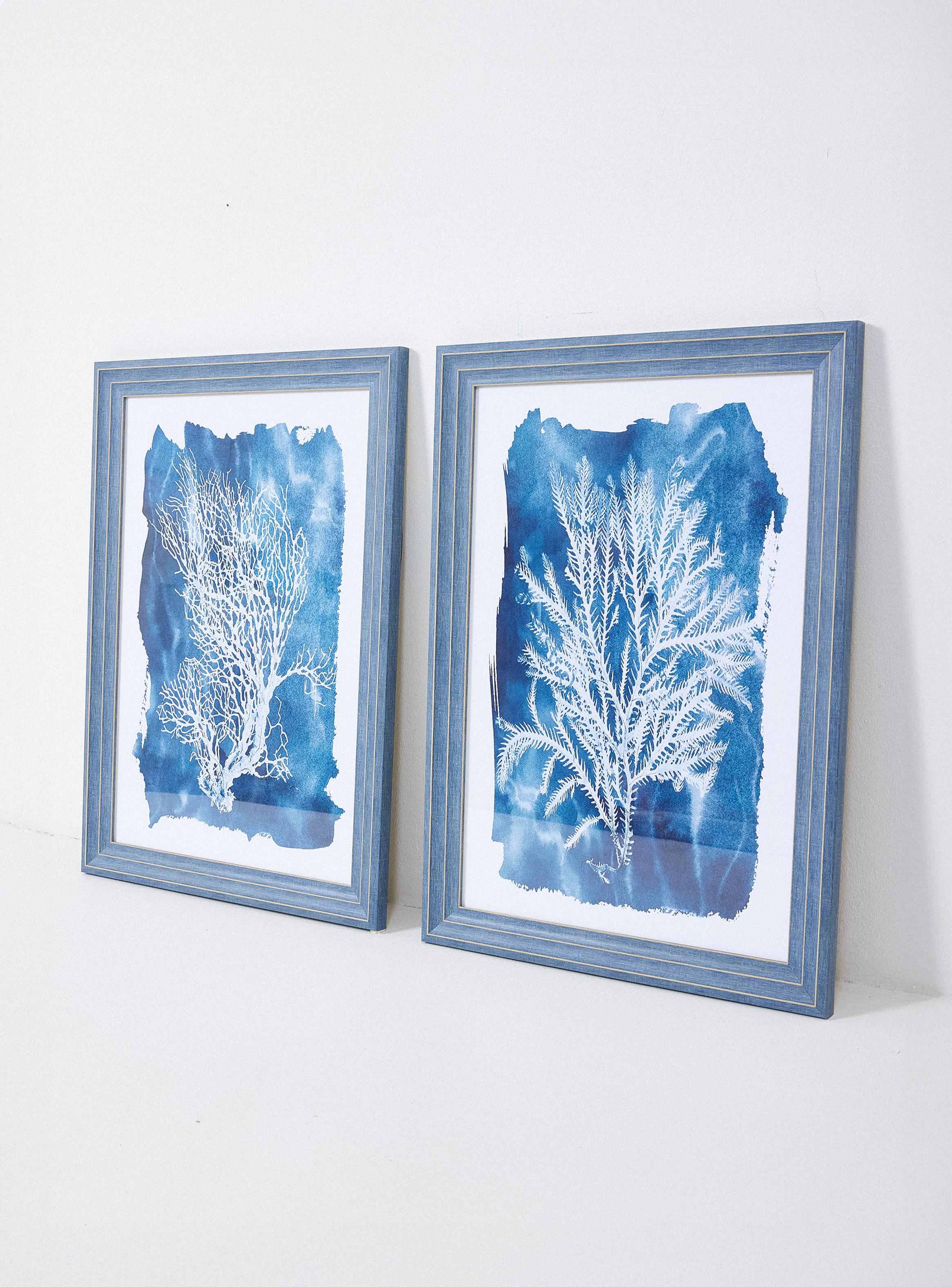 Set de 2 Cuadros Coral 50x70 cm-1