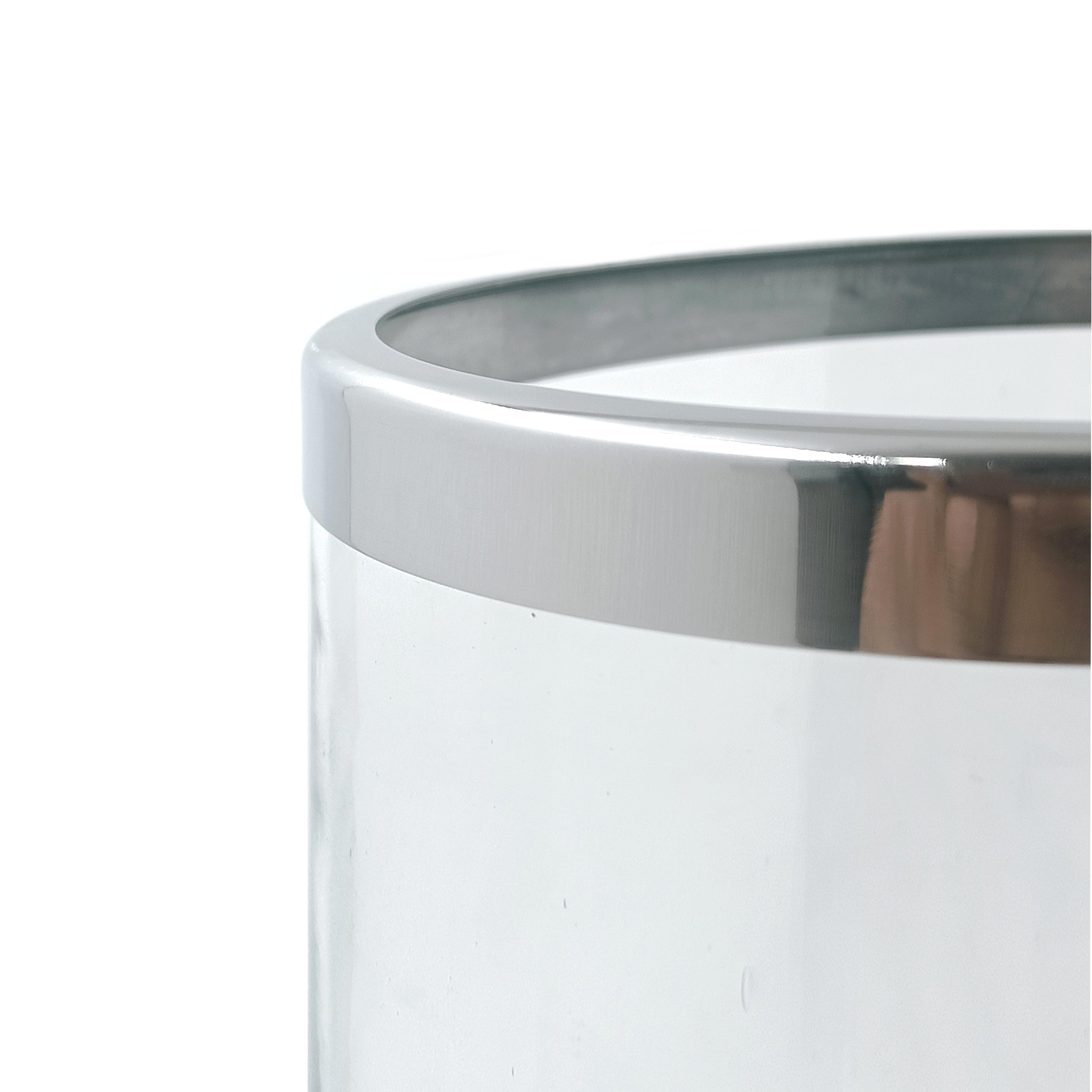 Candelabro Vidrio Silver M-2