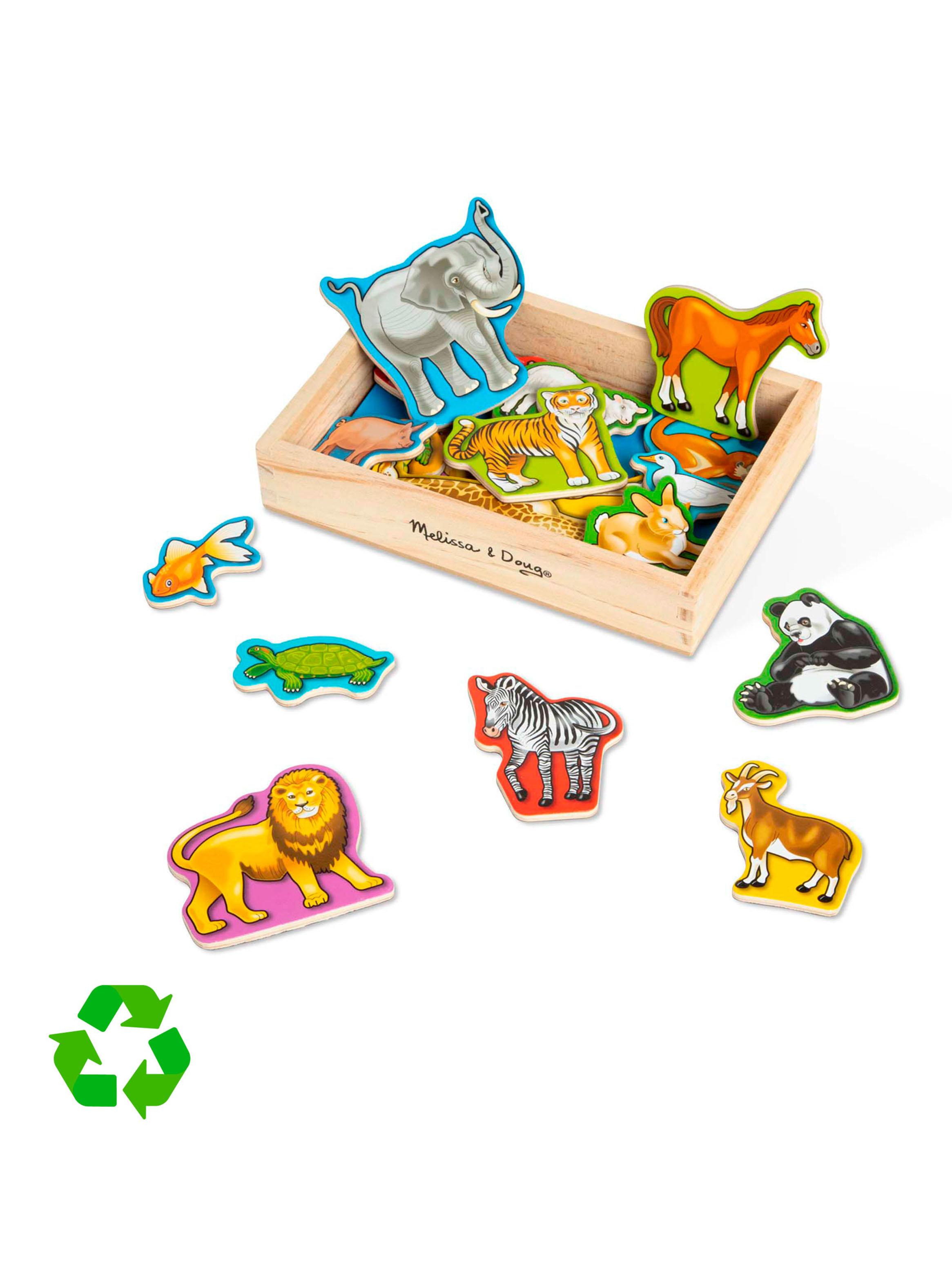 Juego de Animales Magnéticos de Madera-2