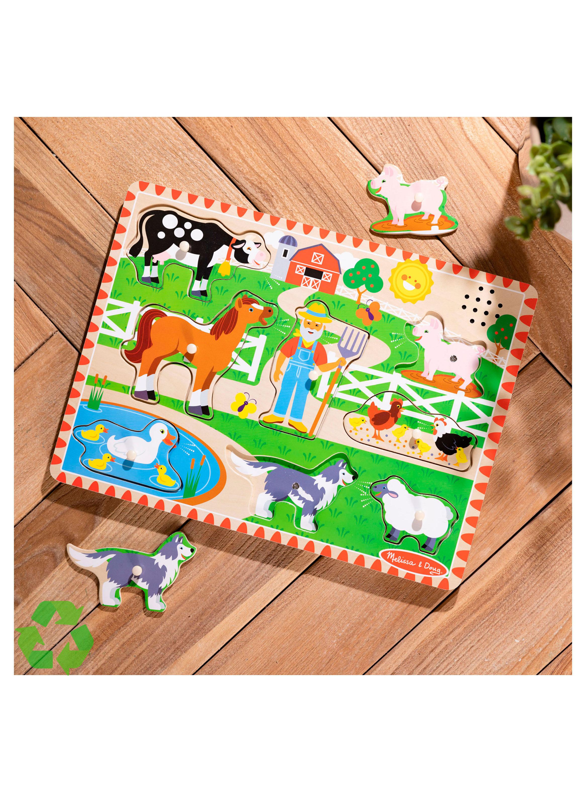 Puzzle Encaje de Madera La Granja con Sonido-3