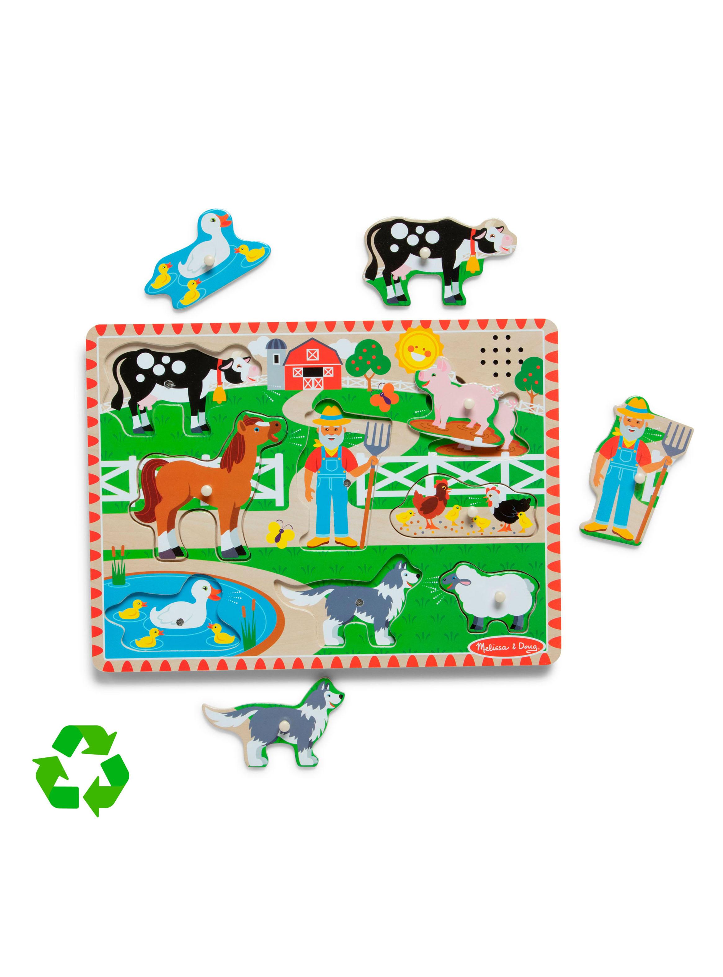 Puzzle Encaje de Madera La Granja con Sonido-2