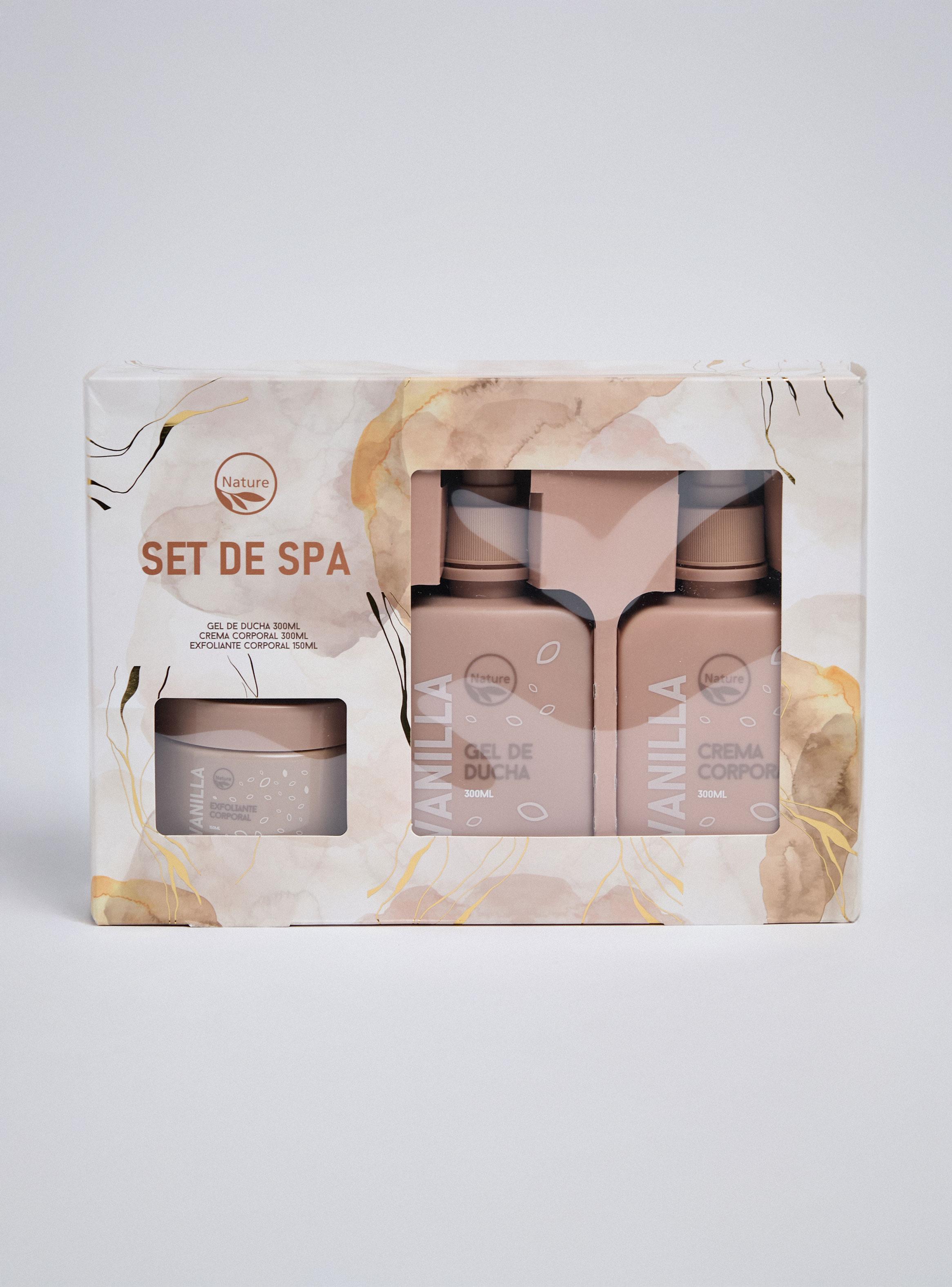 Set de Belleza Exfoliante, Jabón y Crema Vainilla 3 Piezas-2