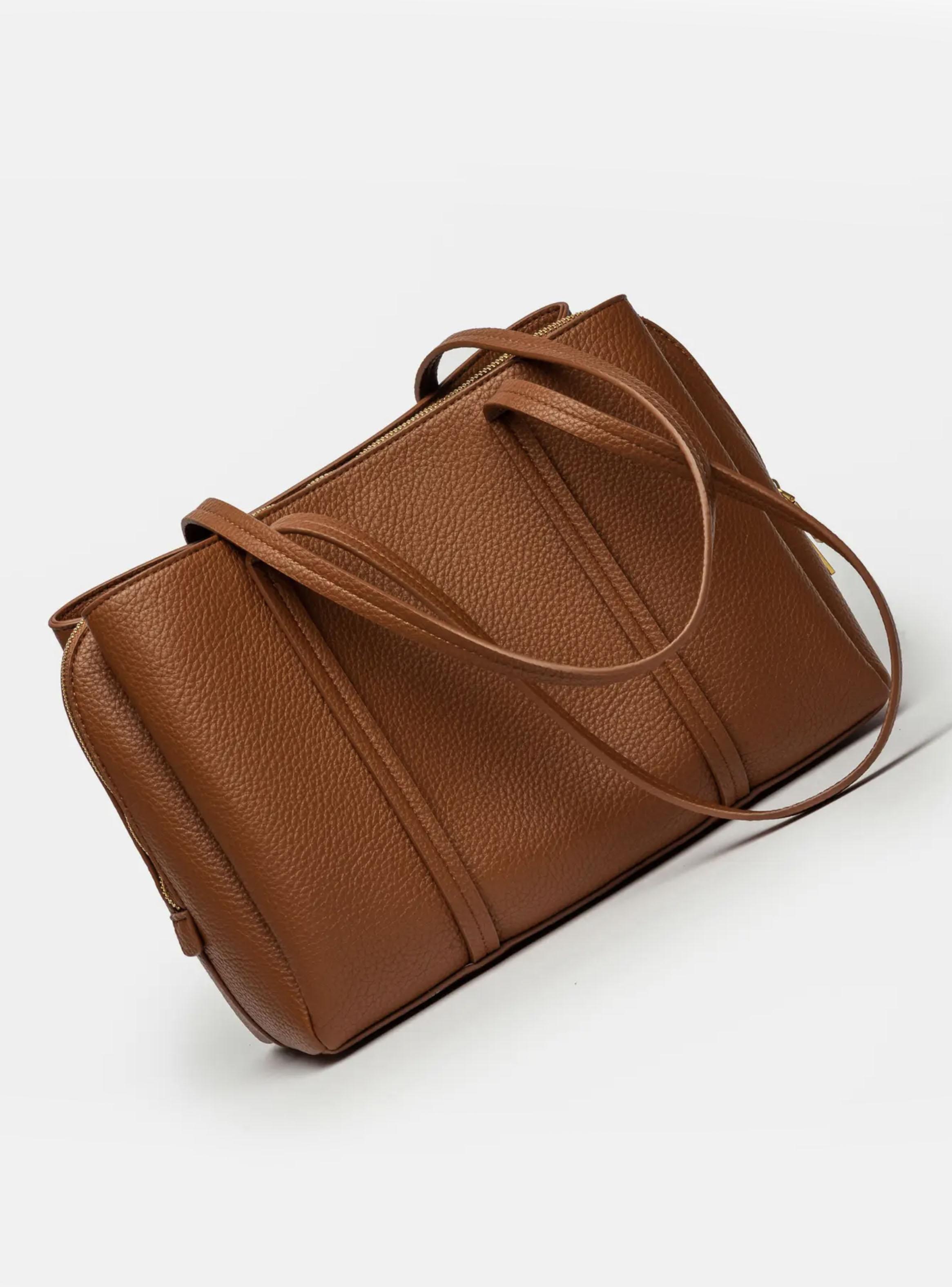 Cartera Oslo Efecto Graneado Café-2