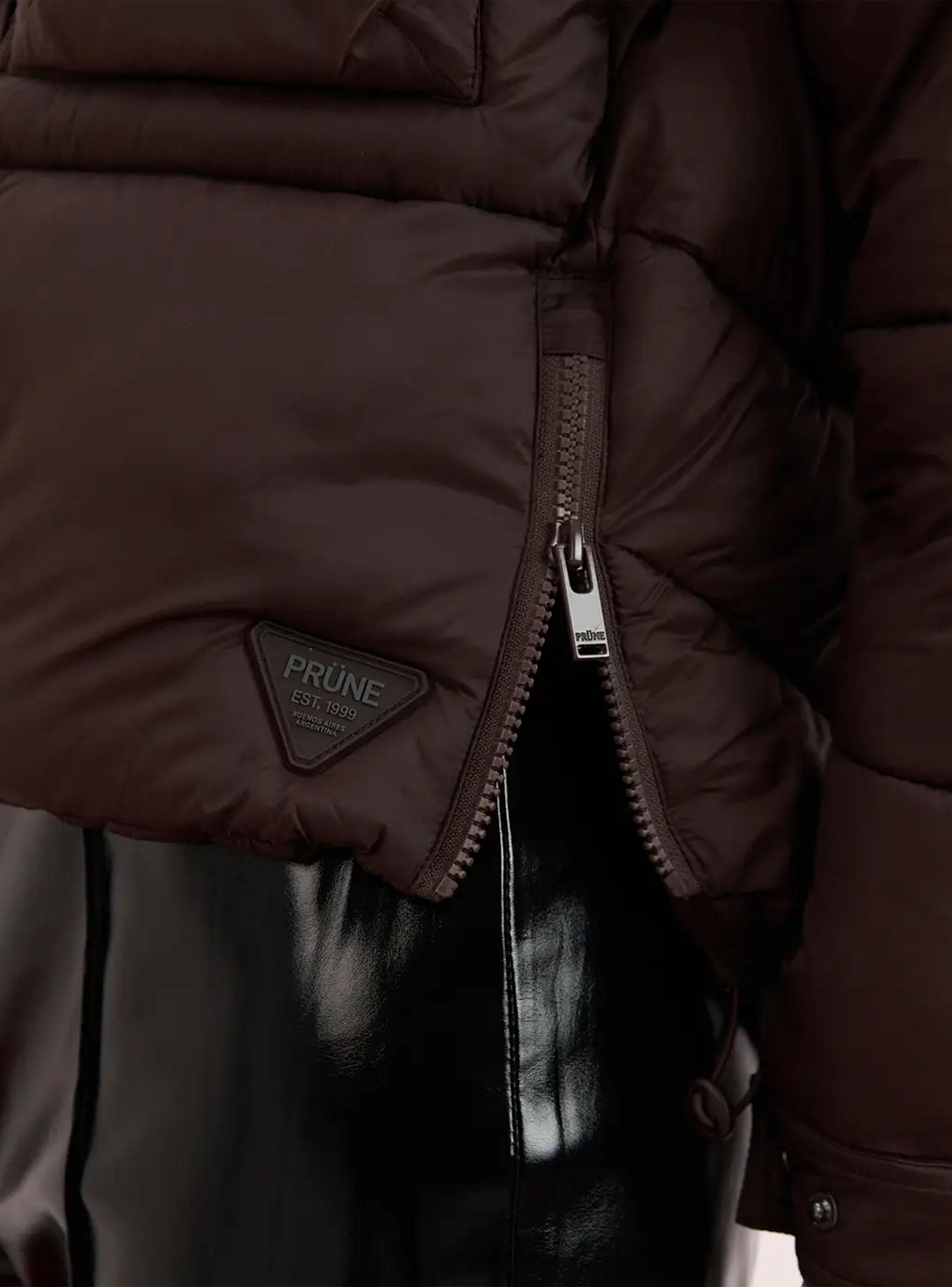 Parka Puffer Greta Nailon Café-2