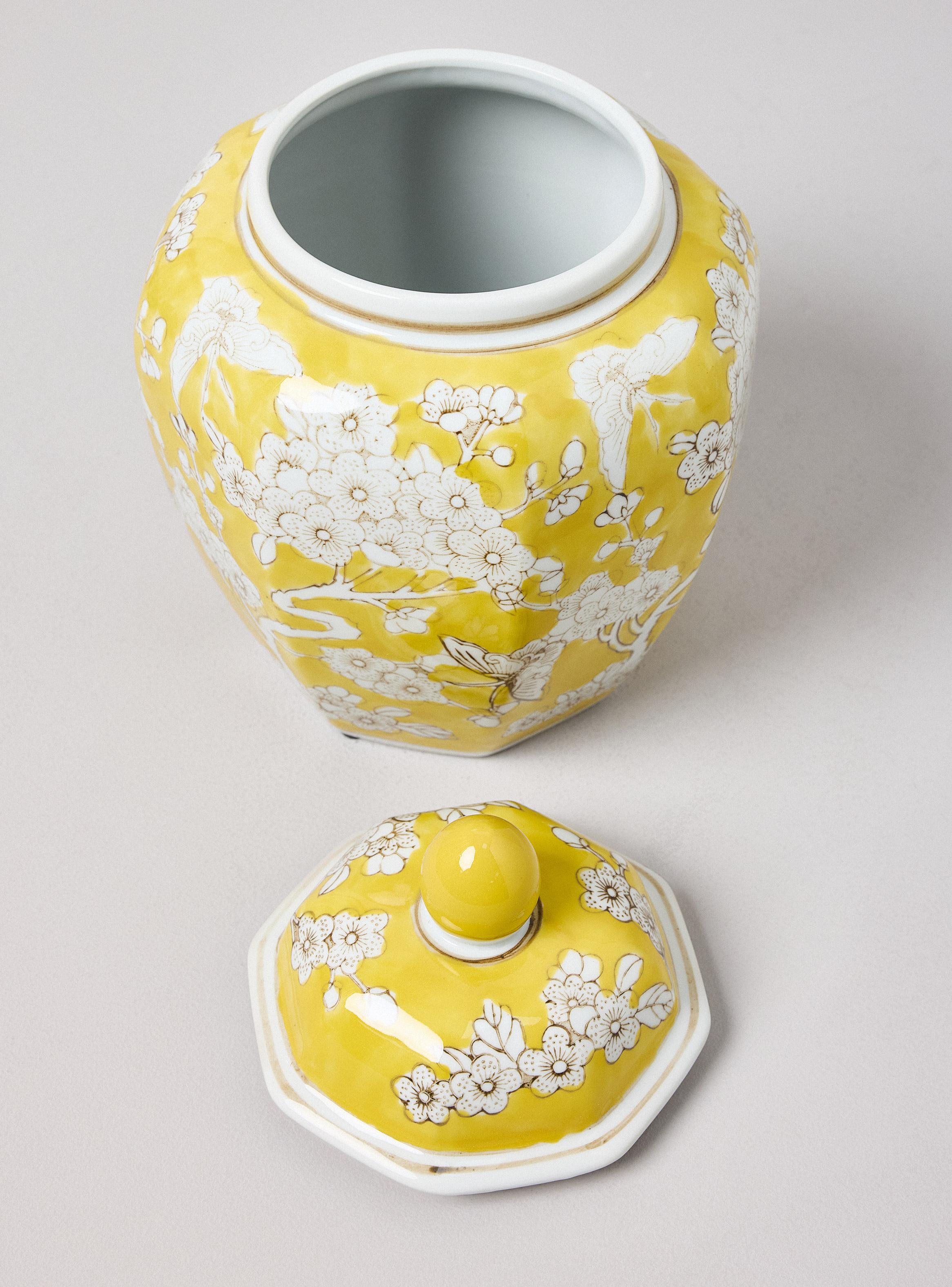 Jarrón Amarillo Cerámica 29 cm-2