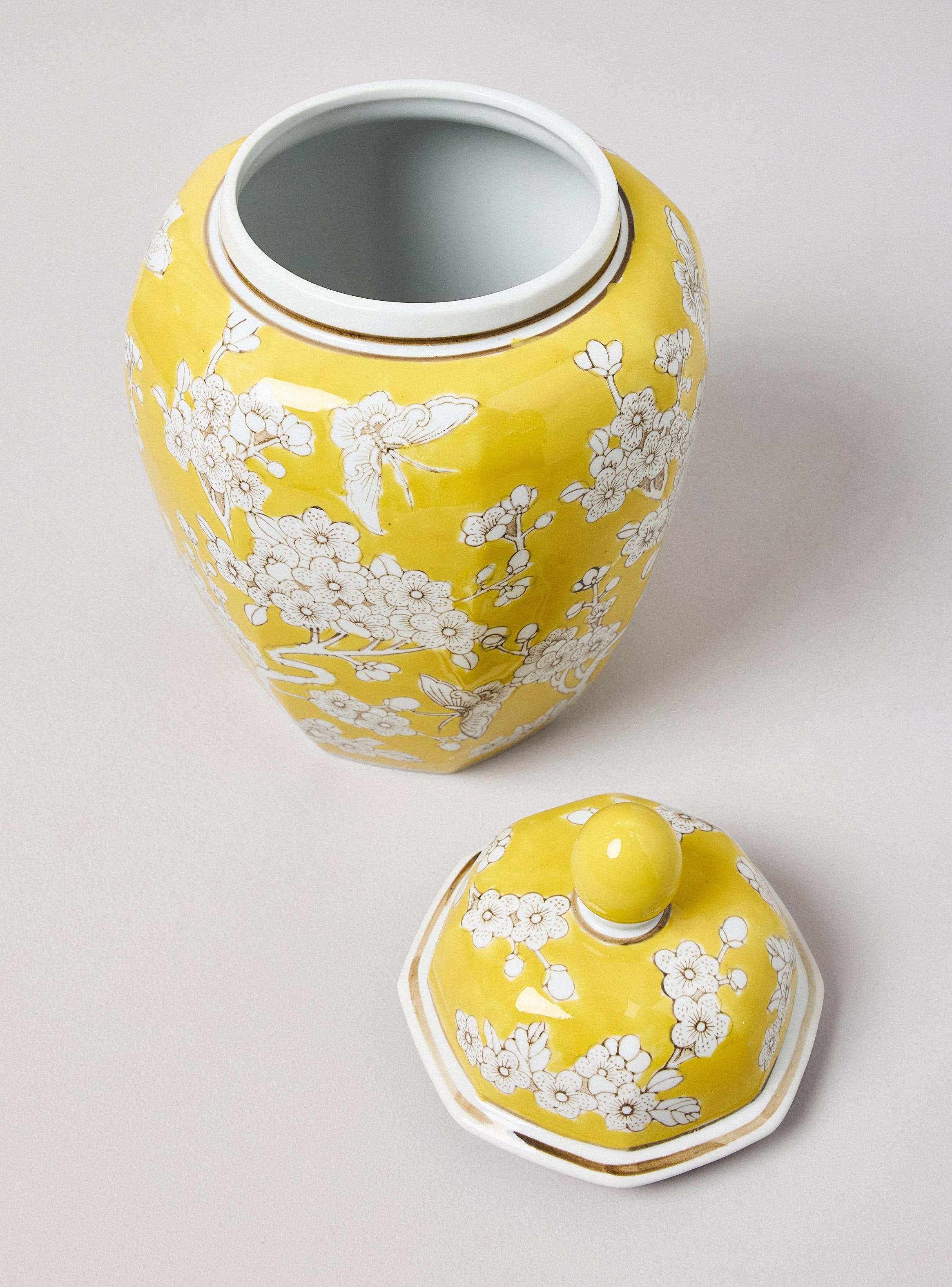 Jarrón Amarillo Cerámica 36 cm-2
