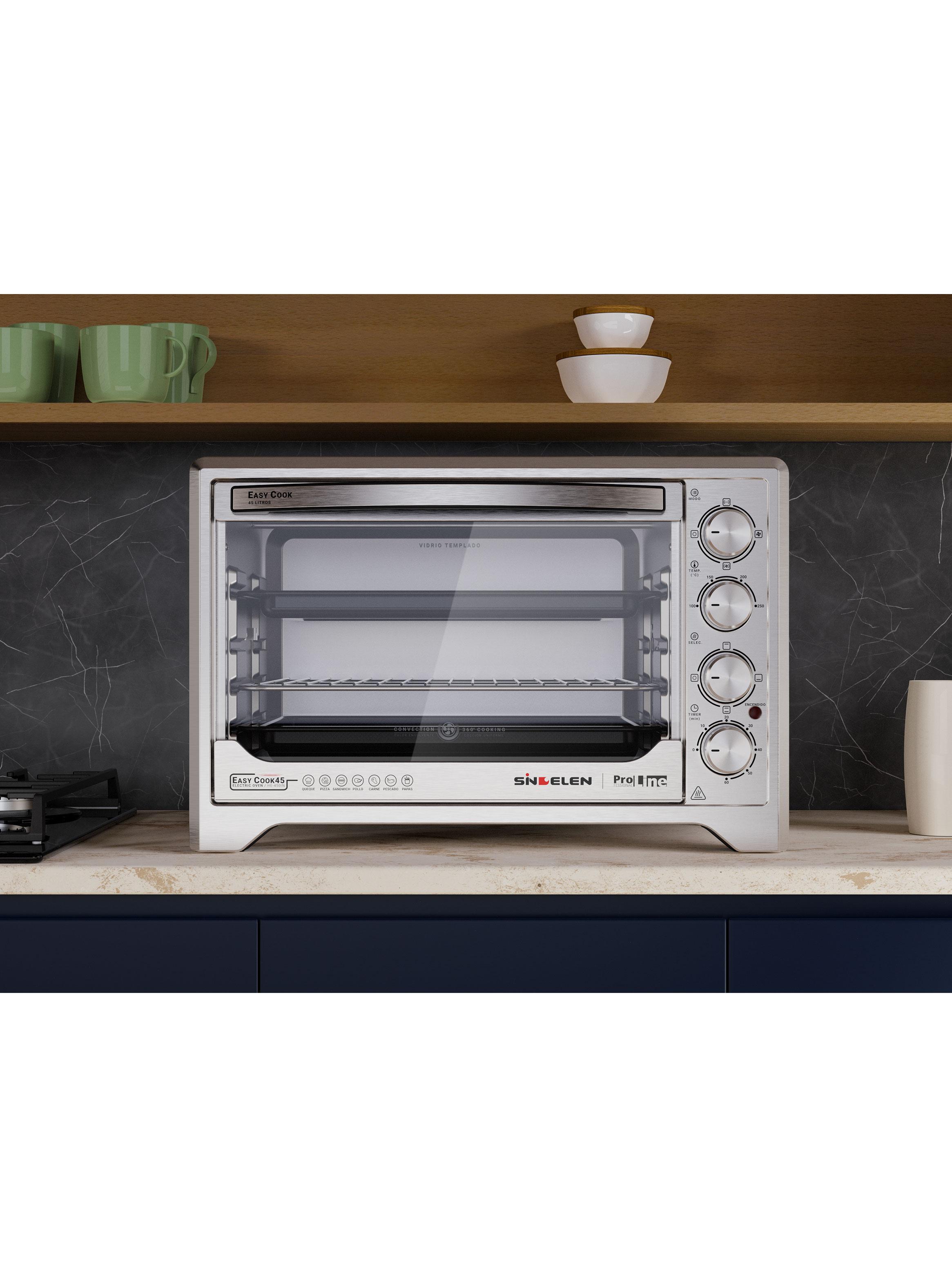 Horno Eléctrico Easy Cook 45 Lts 1950W HE-450IN-3