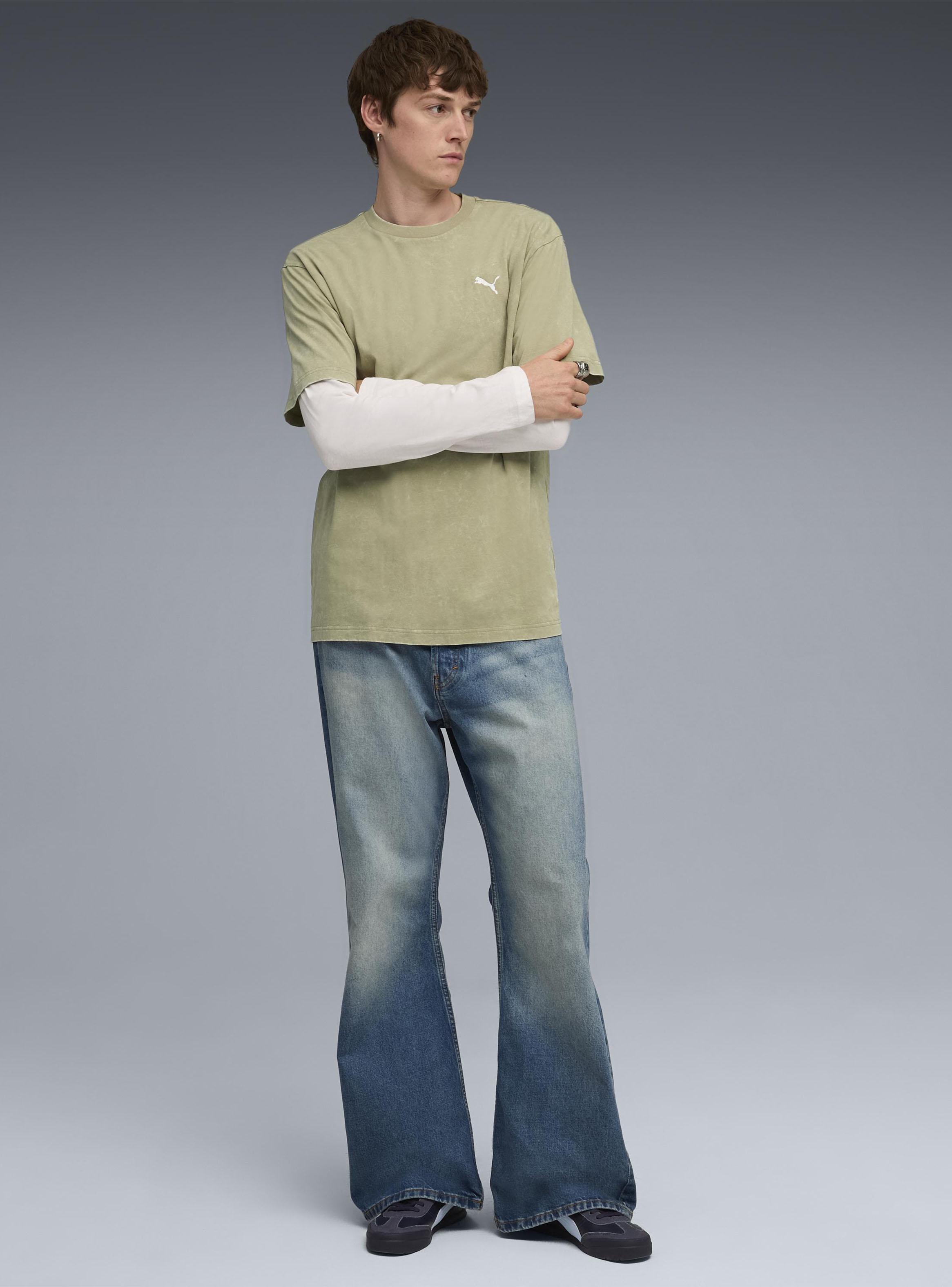 Polera Ess Holgada Elevated Relaxed Wash Tee-2