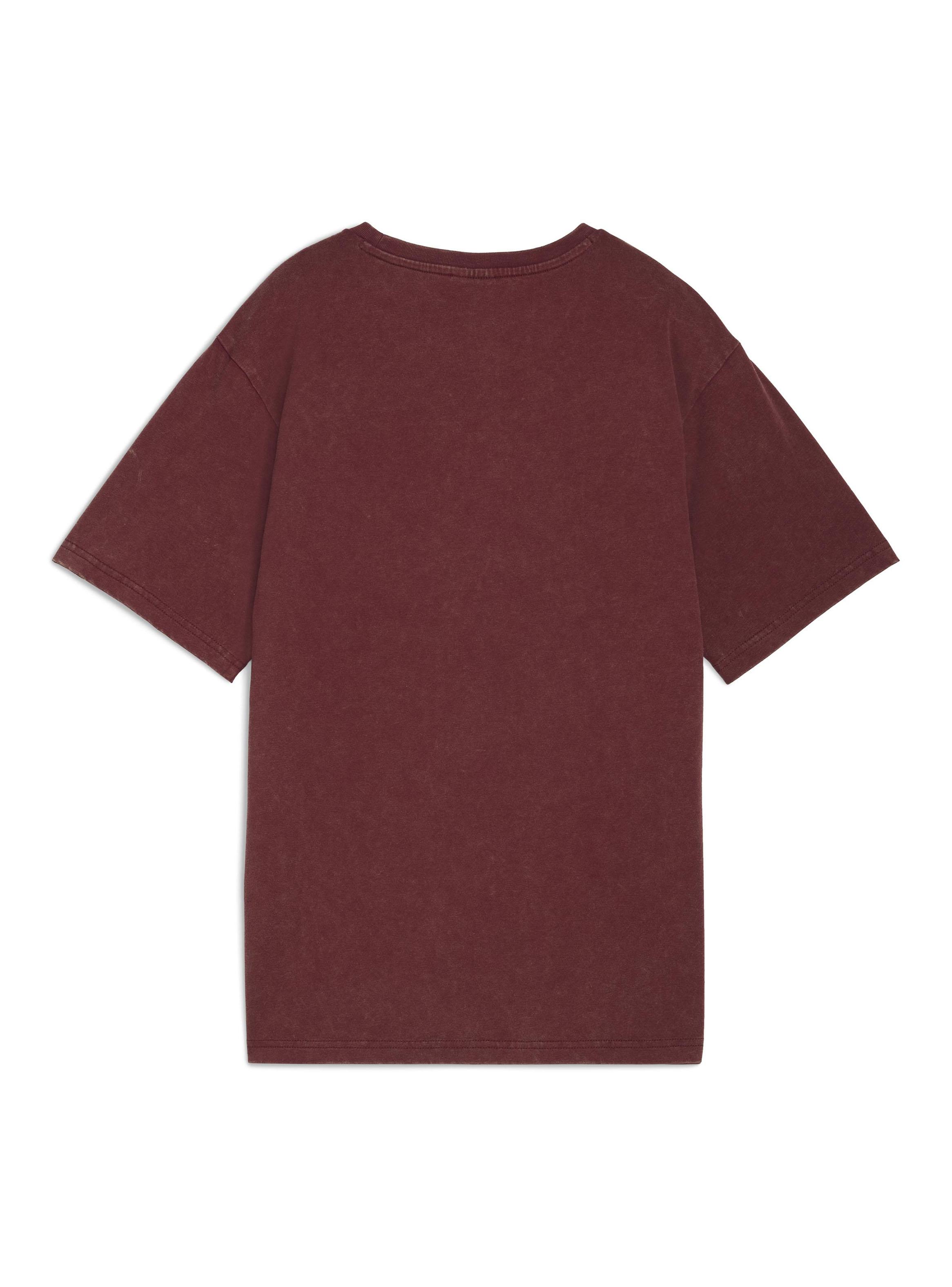 Polera Ess Elevated Relaxed Wash Tee Rojo-4