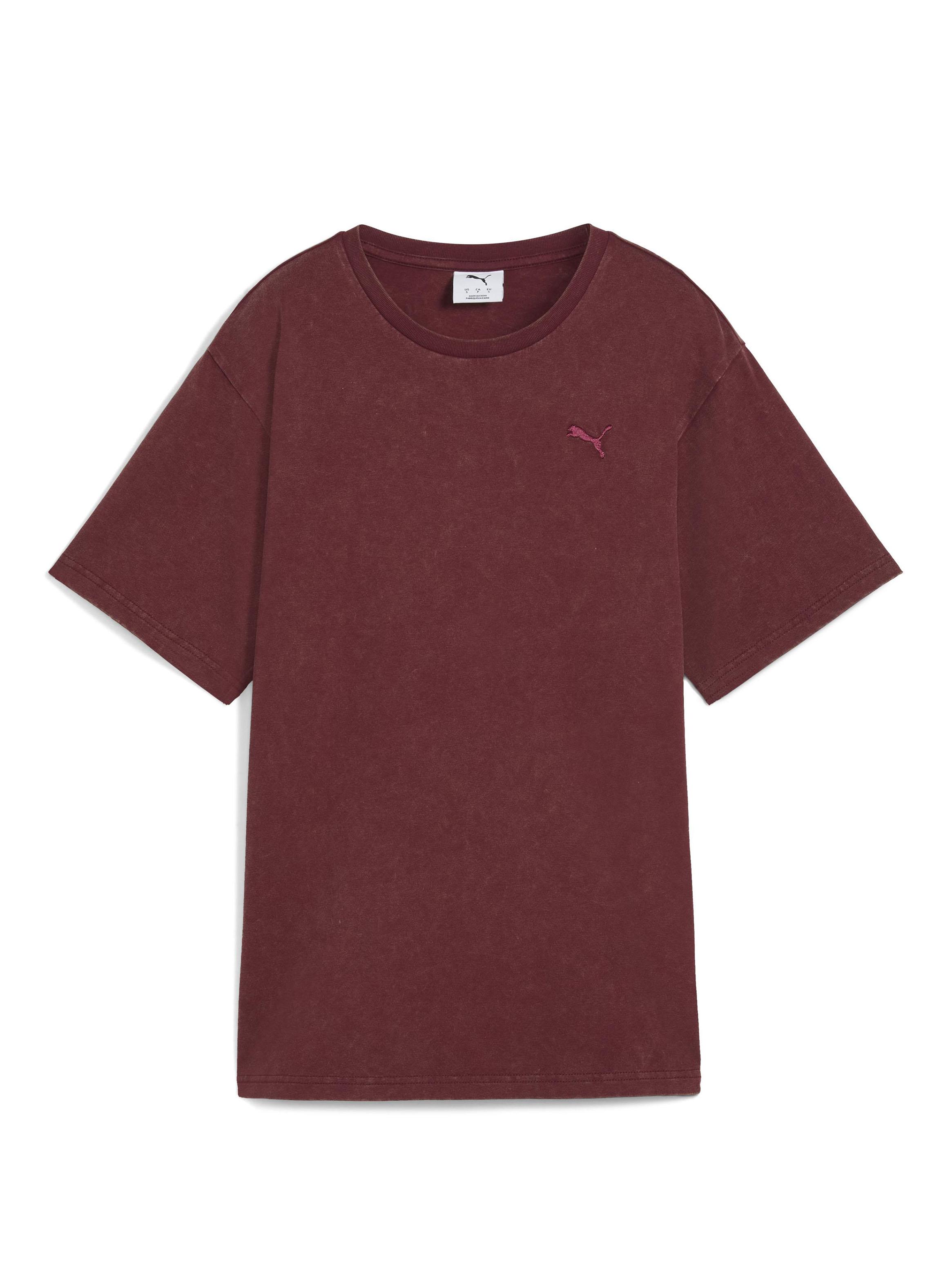 Polera Ess Elevated Relaxed Wash Tee Rojo-3