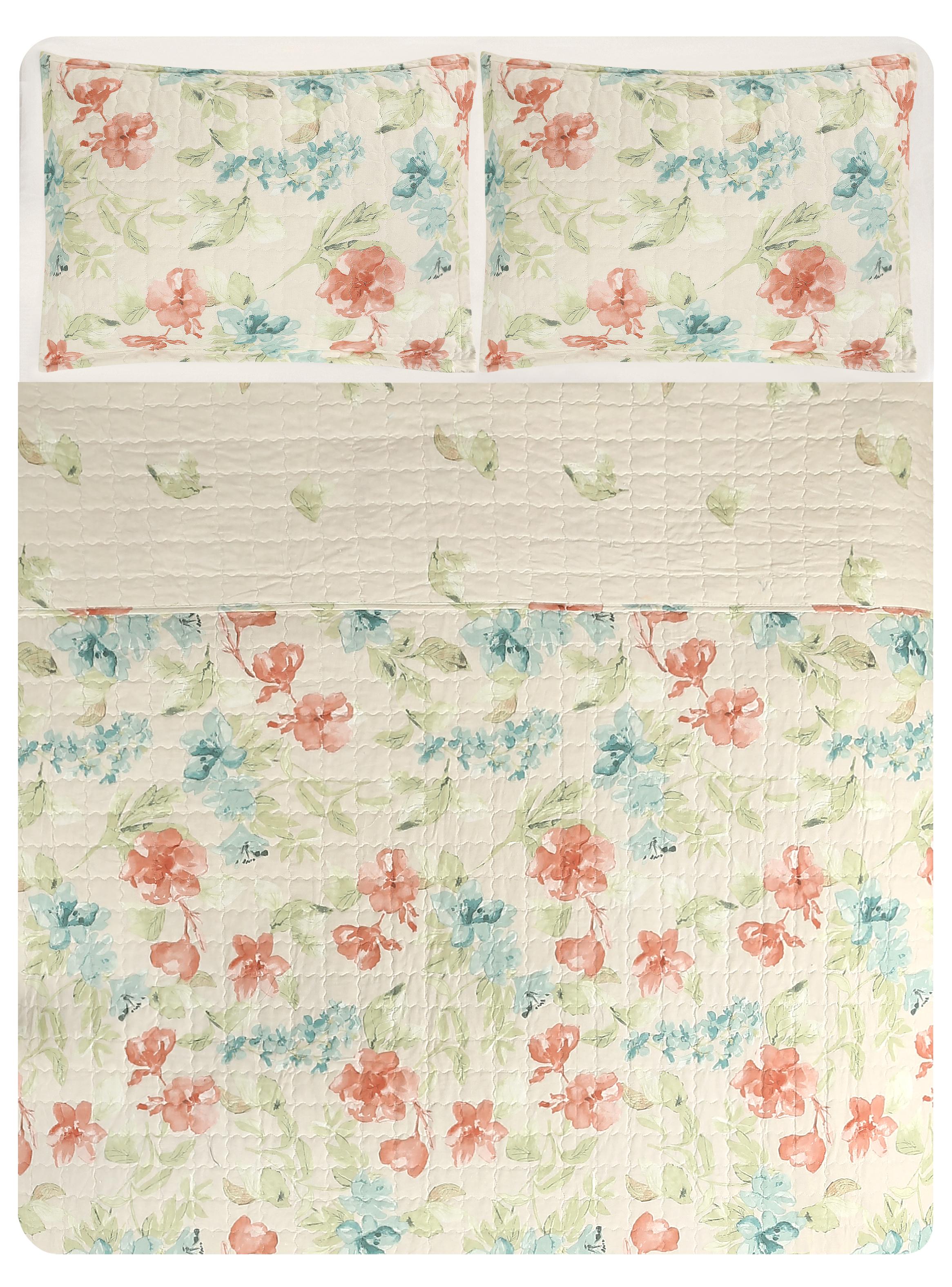 Quilt Floreado 2 Plazas-3