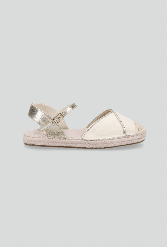 Sandalia Textil Con Bordee Dorado Niña-4