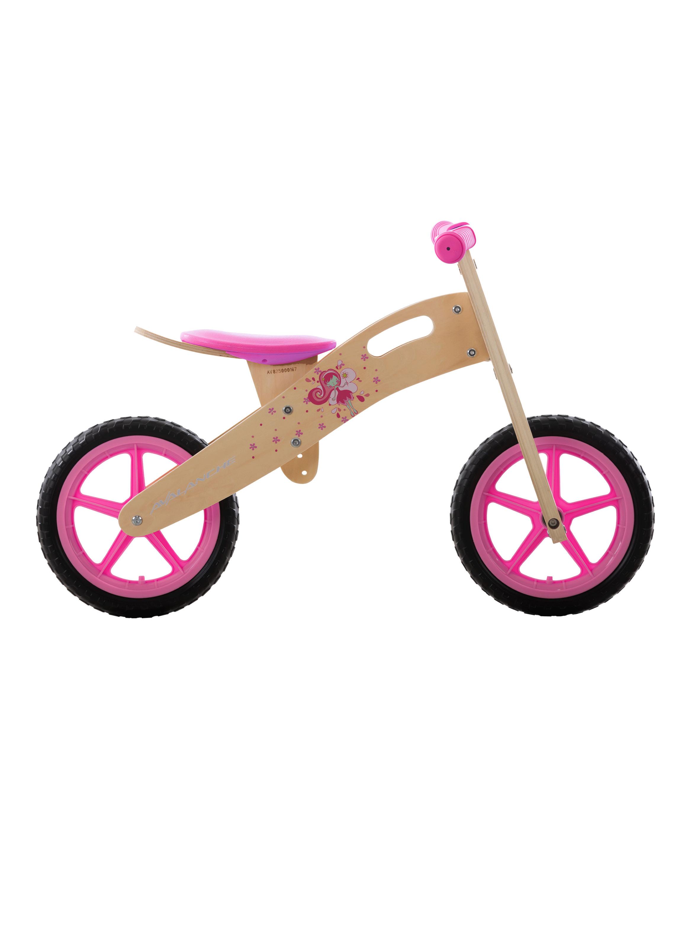 Bicicleta de Aprendizaje Wood Bike Girl Aro 12' Rosado-0