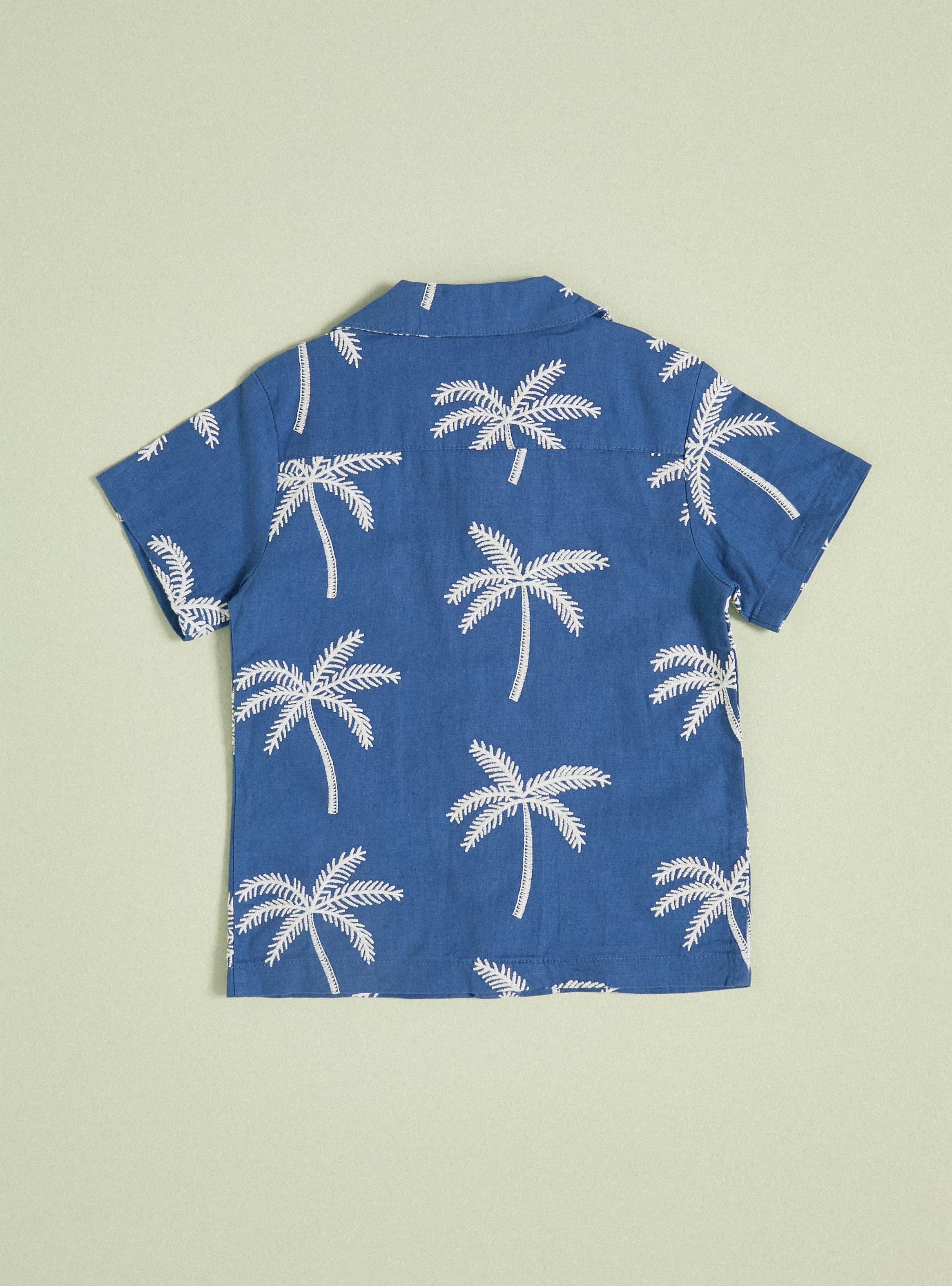 Camisa Bordado Palmeras-1
