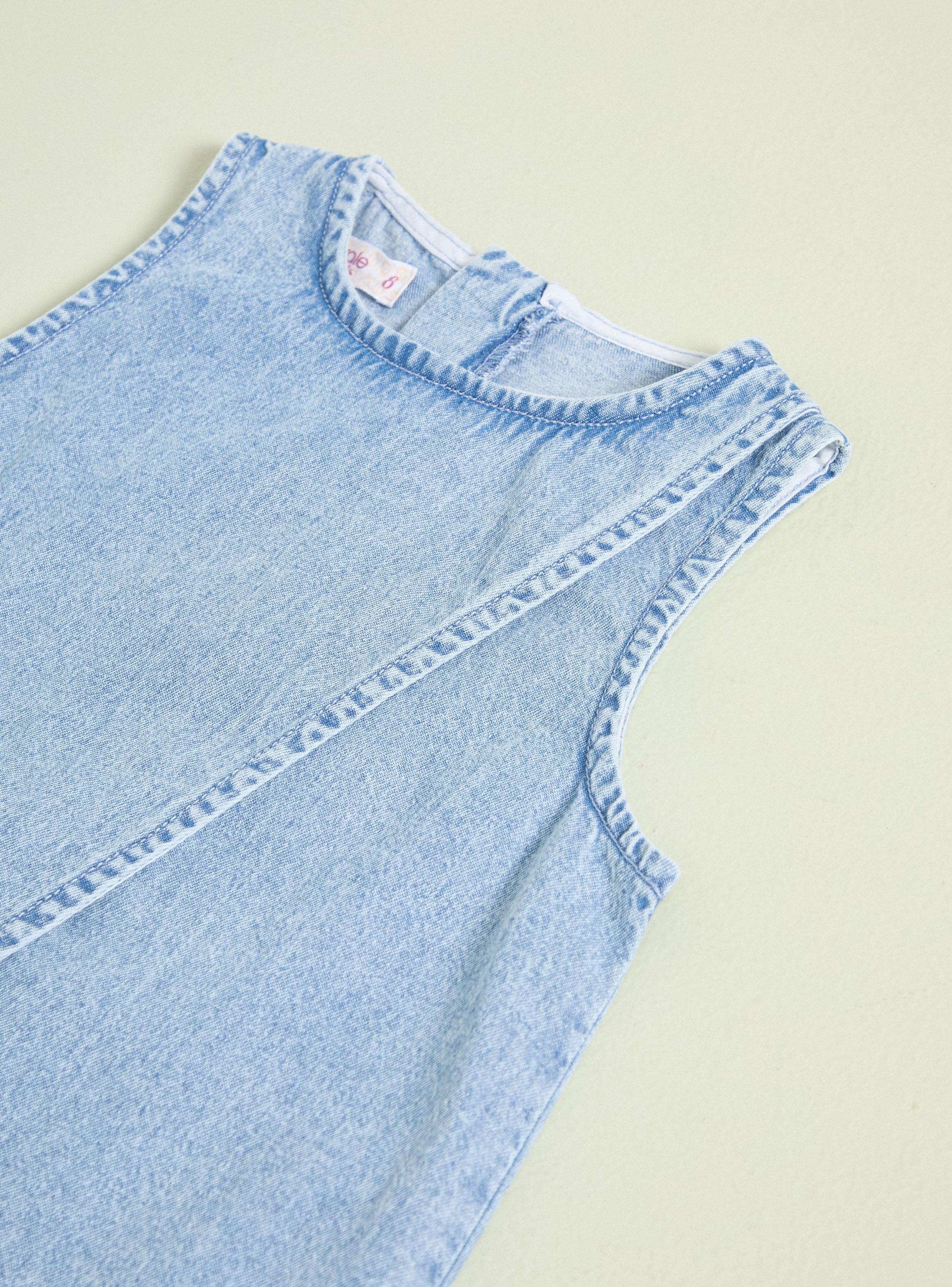 Blusa Denim Cruzada en el Frente-4