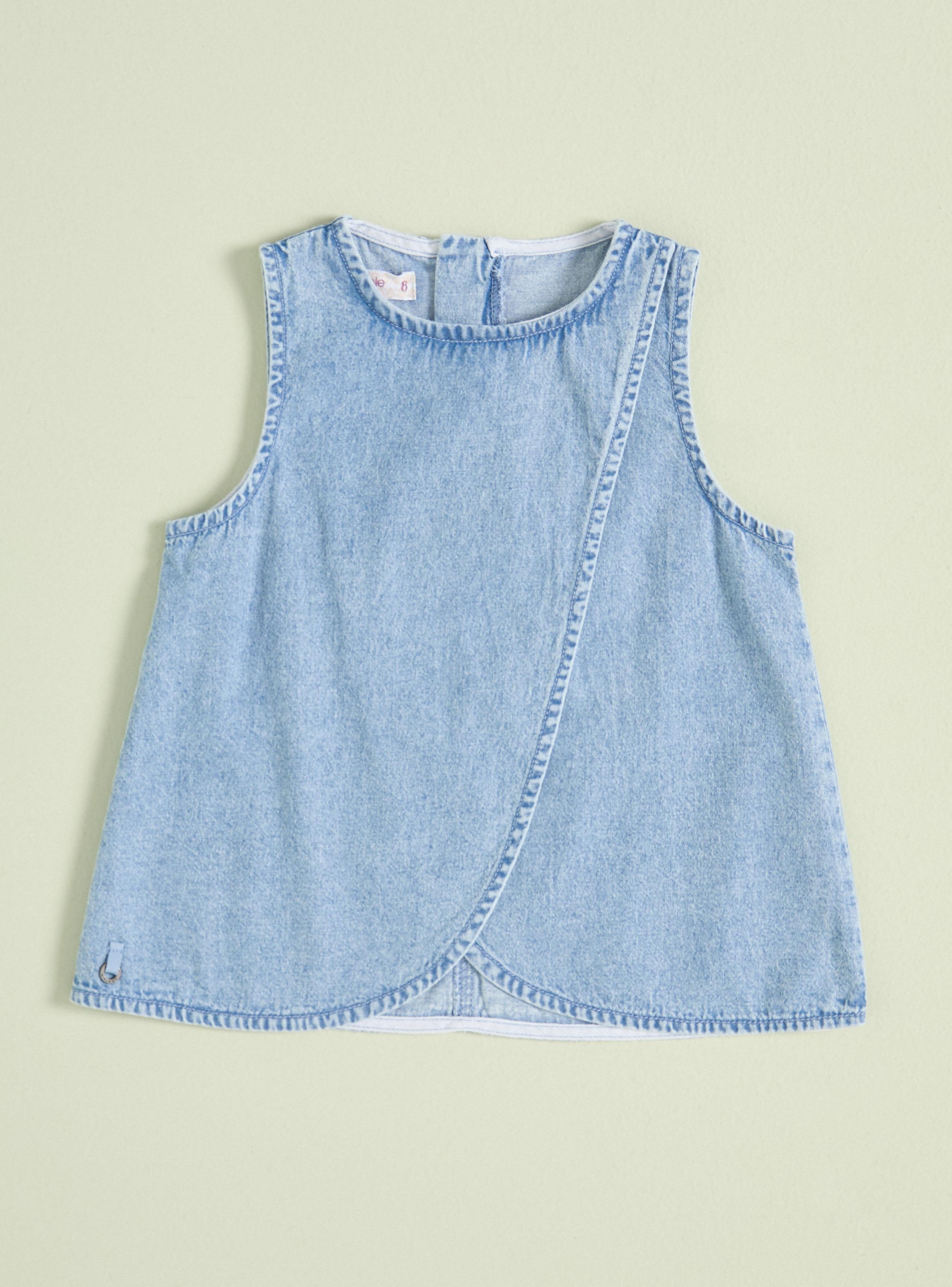 Blusa Denim Cruzada en el Frente-2