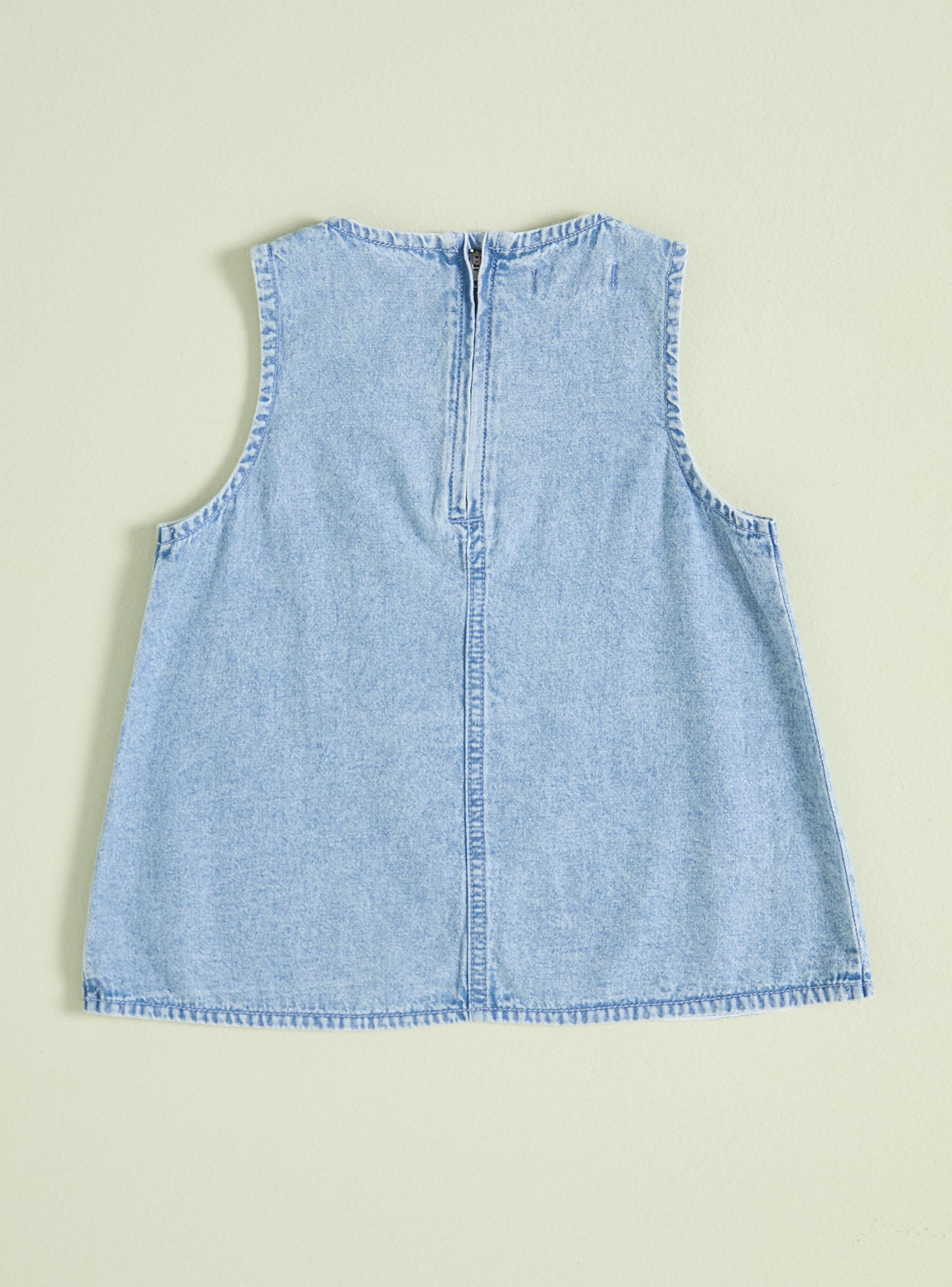 Blusa Denim Cruzada en el Frente-3
