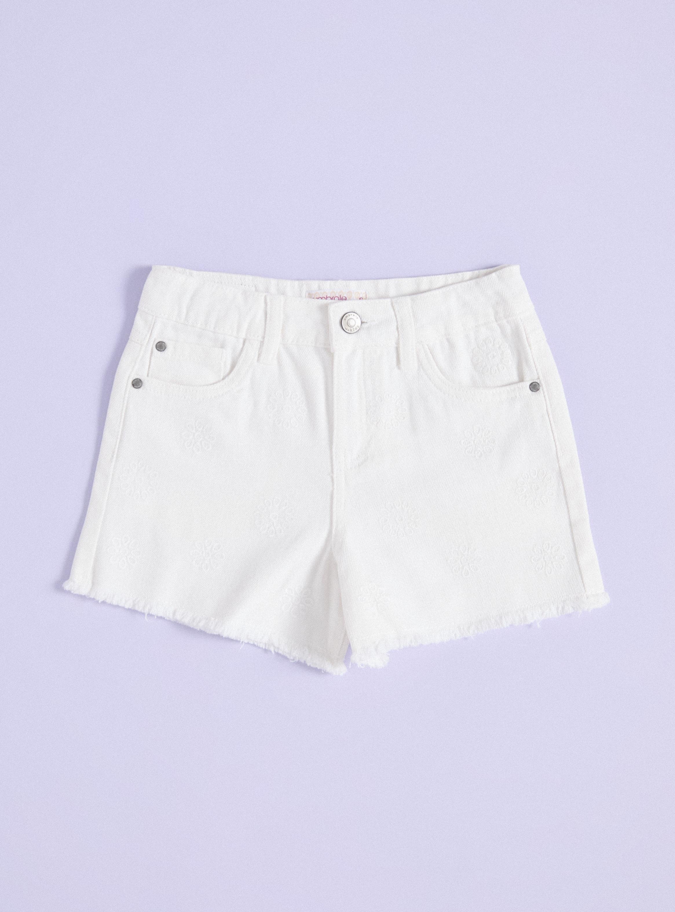 Short Efecto Lavado Full Bordado-2