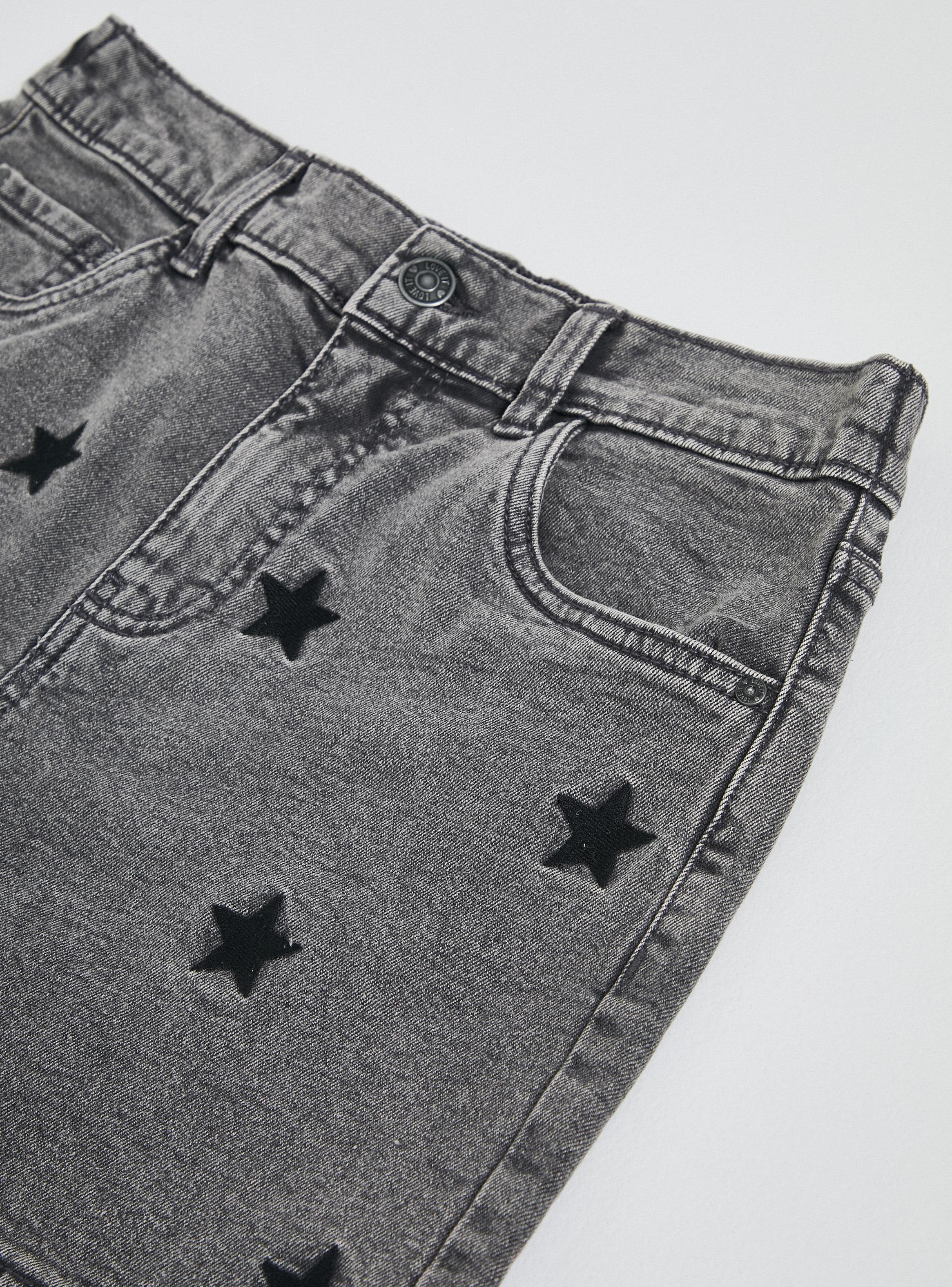 Short Denim Bordado Niña-2