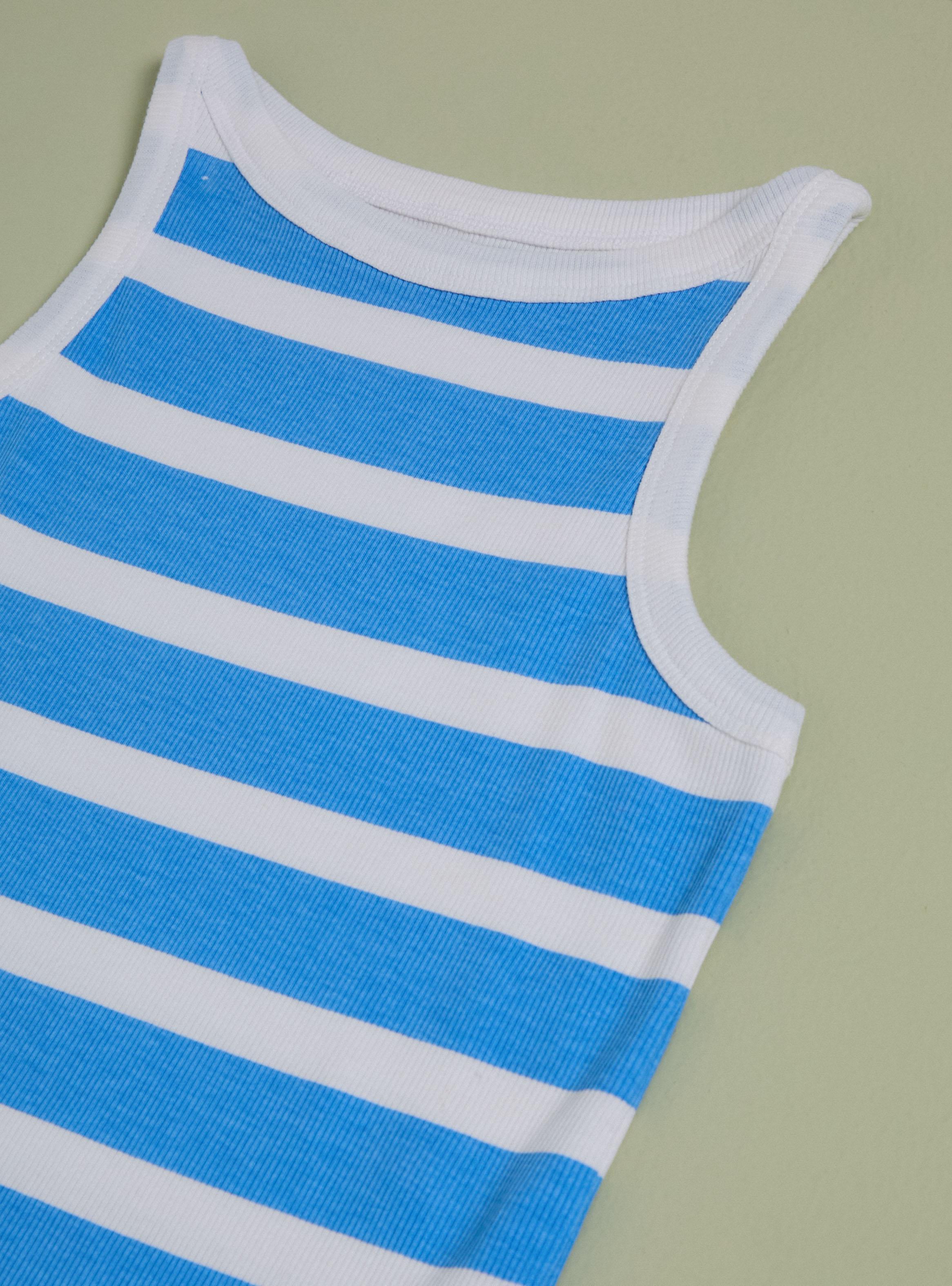 Polera Rib Estampada Rayas Niñas-2