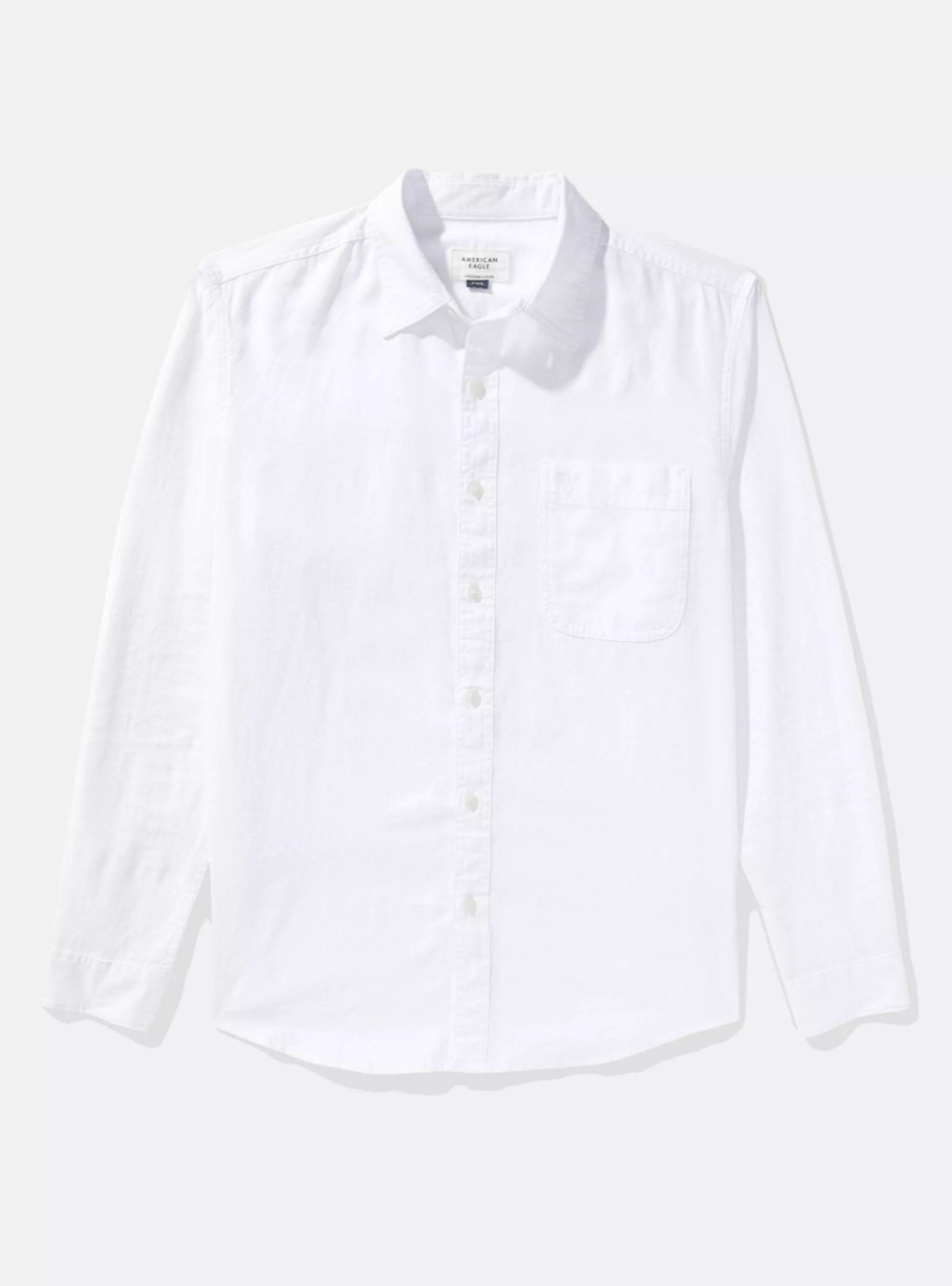 Camisa Manga Larga de Mezcla de Lino con Botones-2