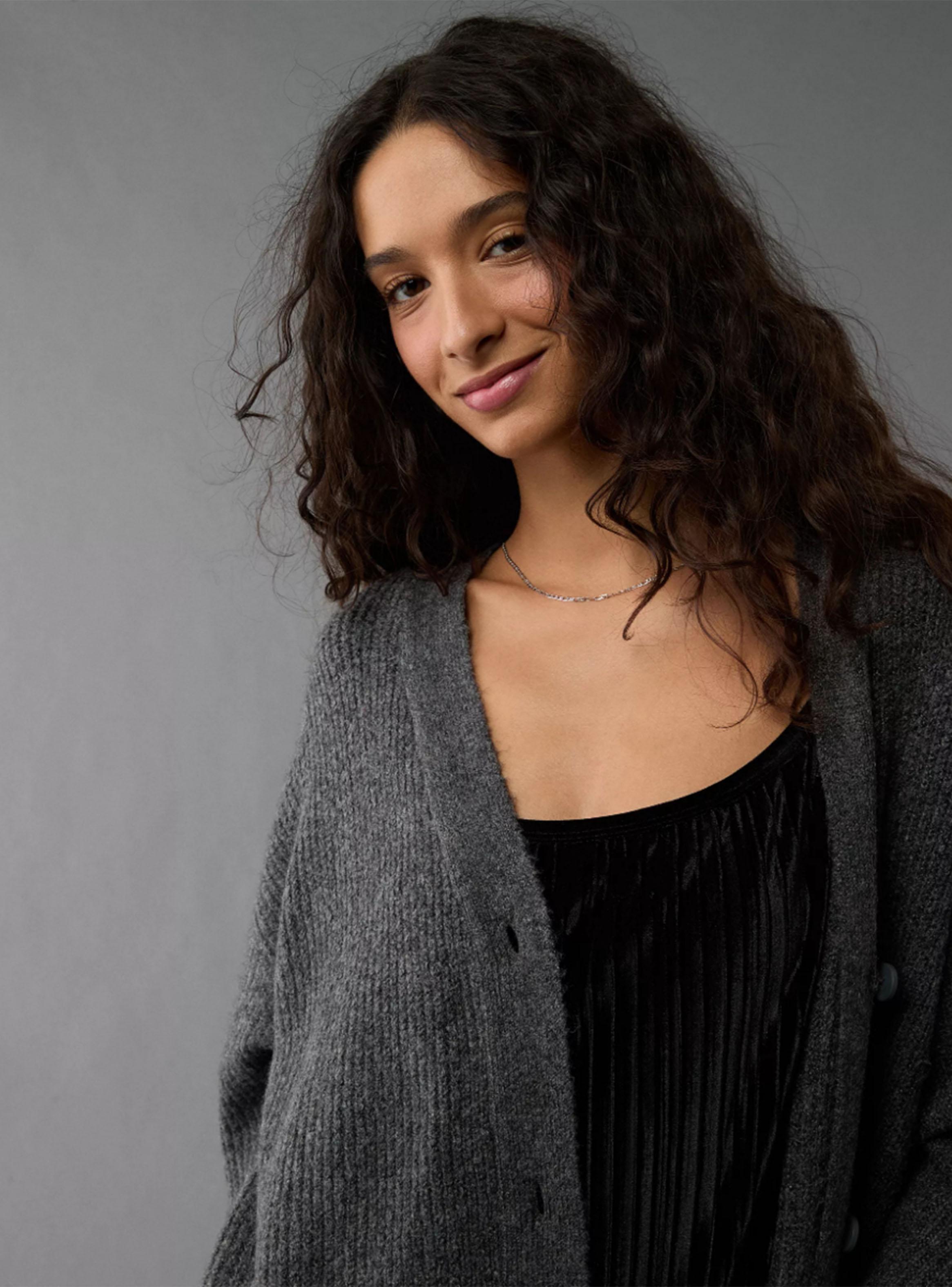 Cárdigan Whoa So Soft Extragrande de Línea Larga-2