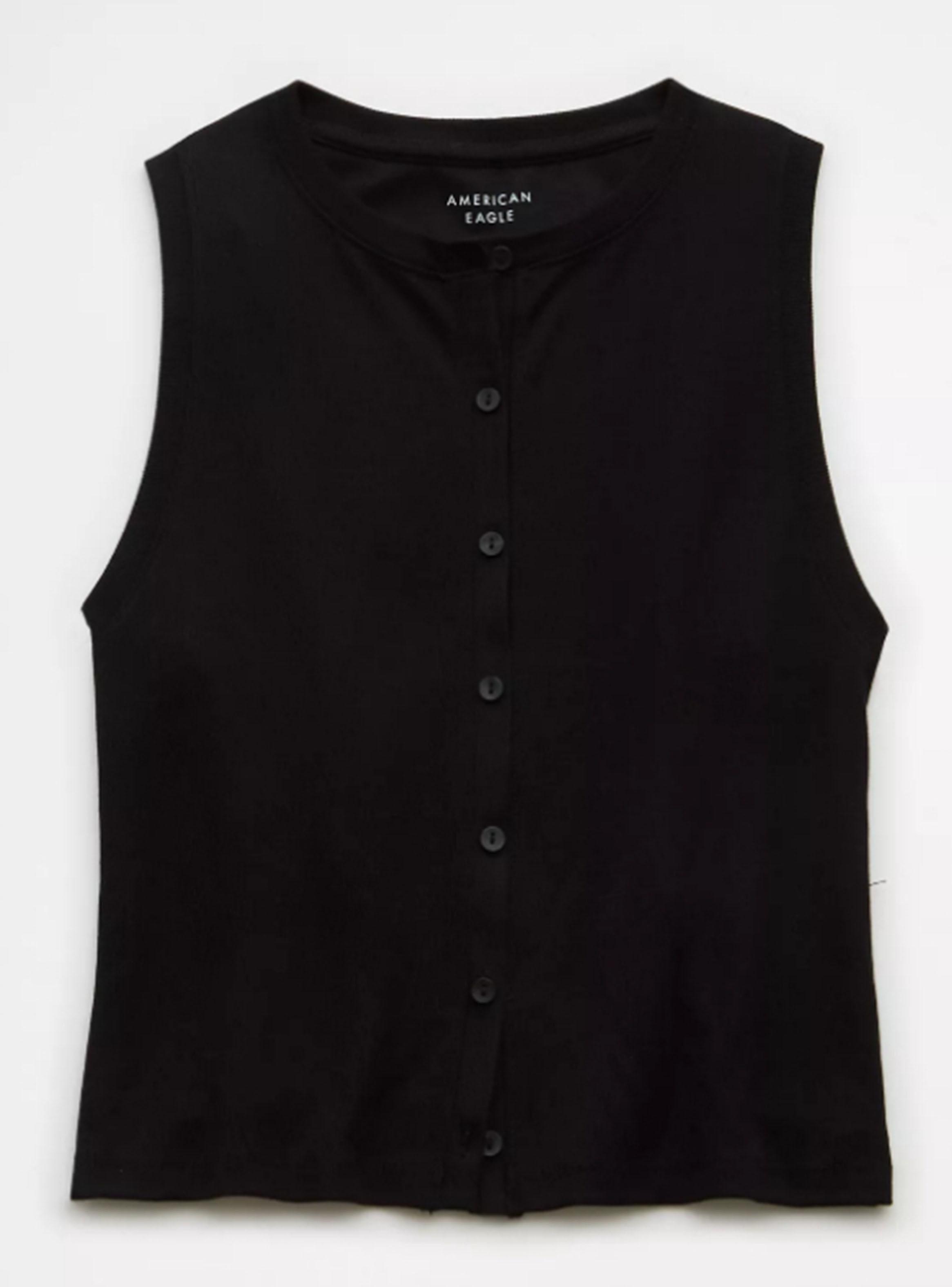 Polera Ae sin Mangas con Botones-2