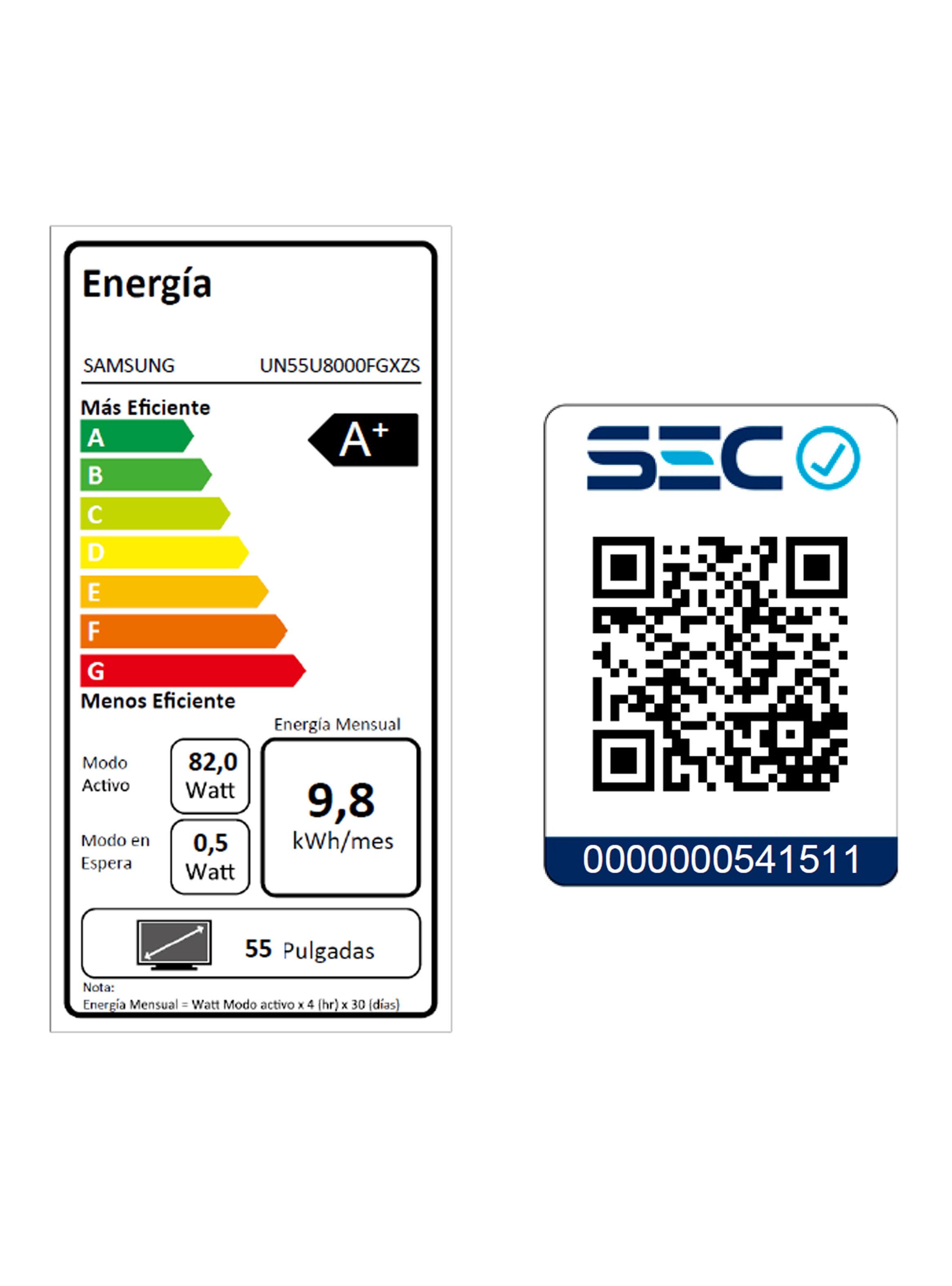 LED Smart TV 55" 4K Crystal UHD U8000F 2025-7