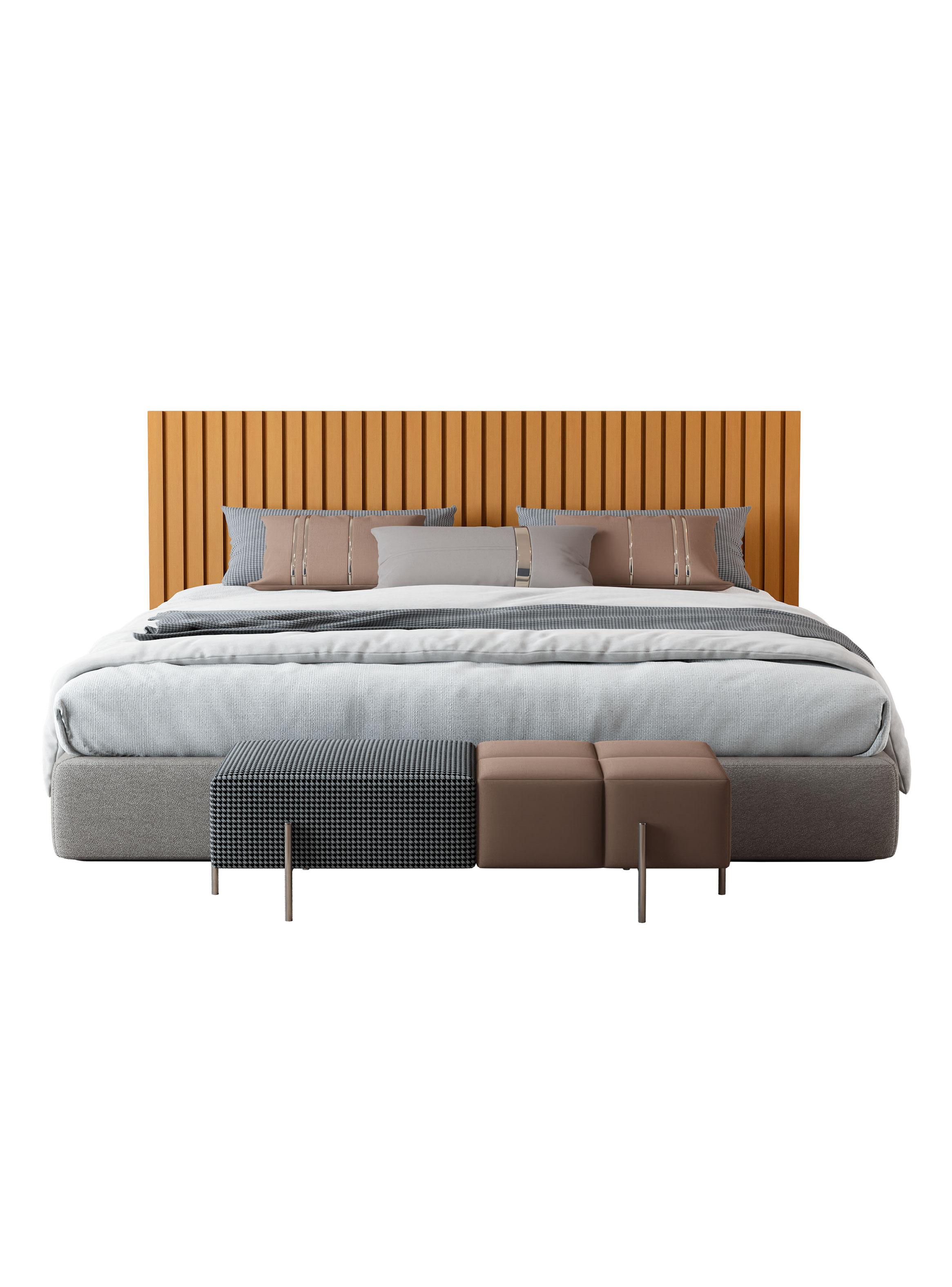 Respaldo de Cama Panel King Caramelo-2