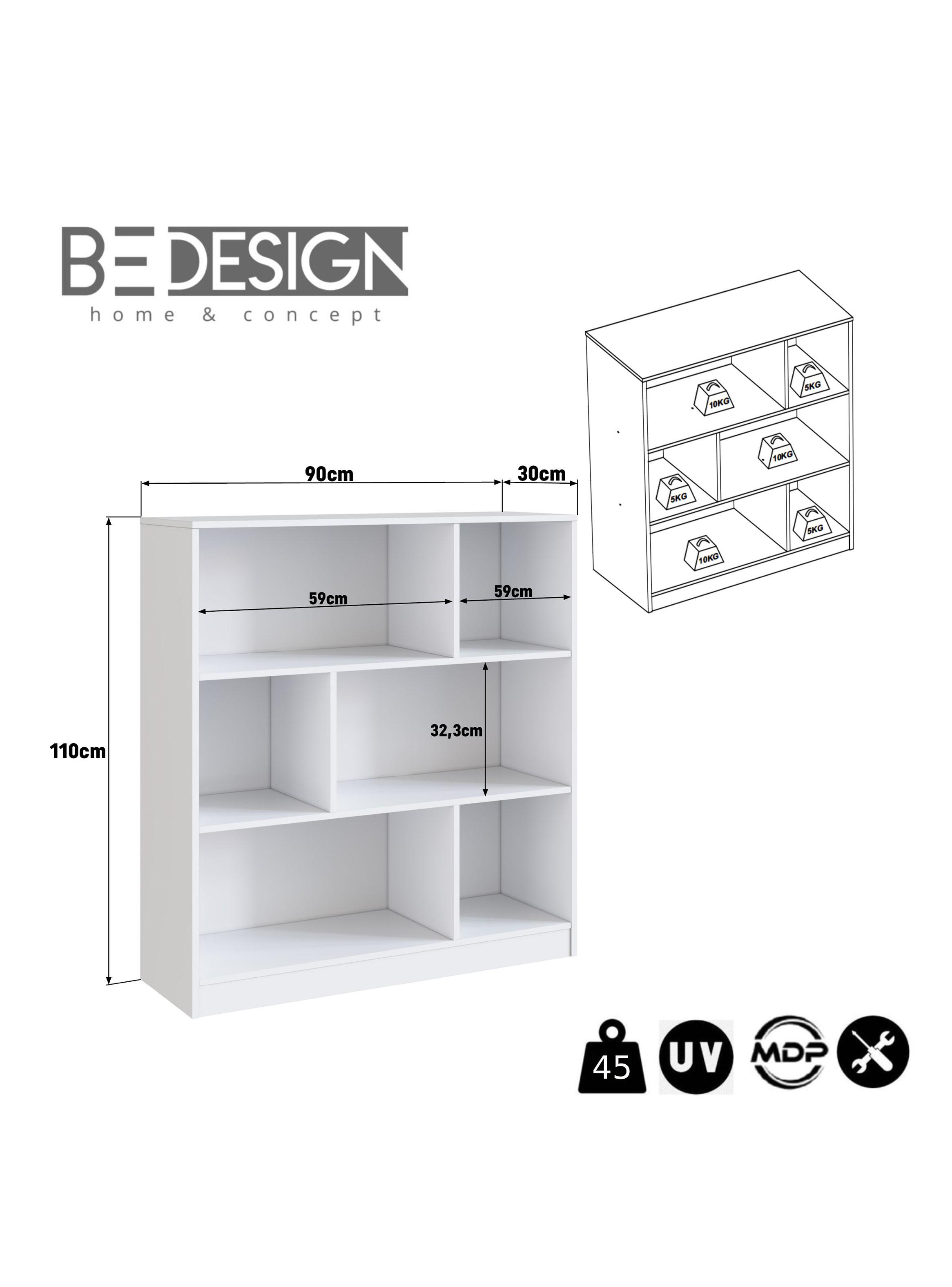 Estante Organizador B25 Blanco Moveli-1