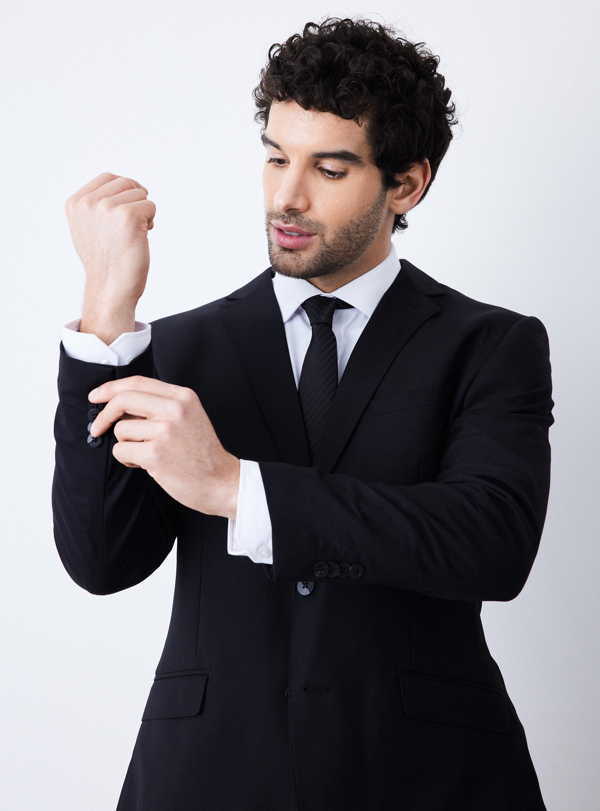 Traje Recto Slim Fit Liso-3