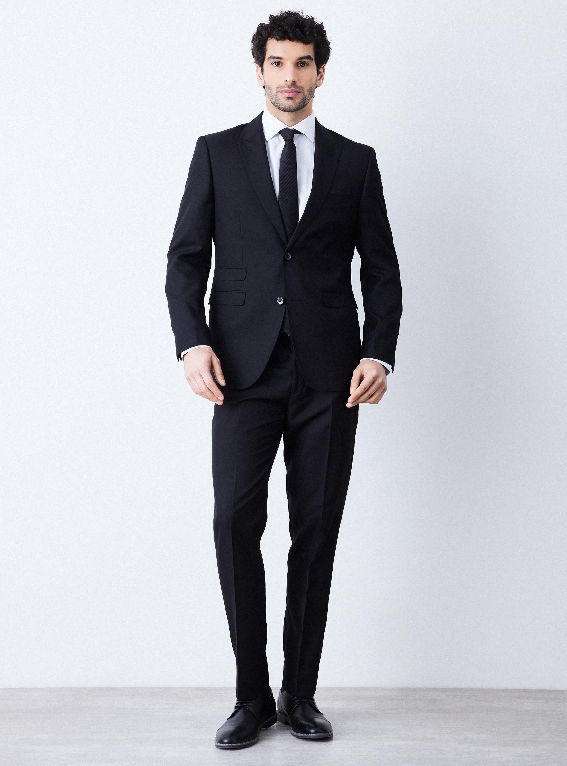Traje Recto Fantasía Sal y Pimienta Slim Fit-4
