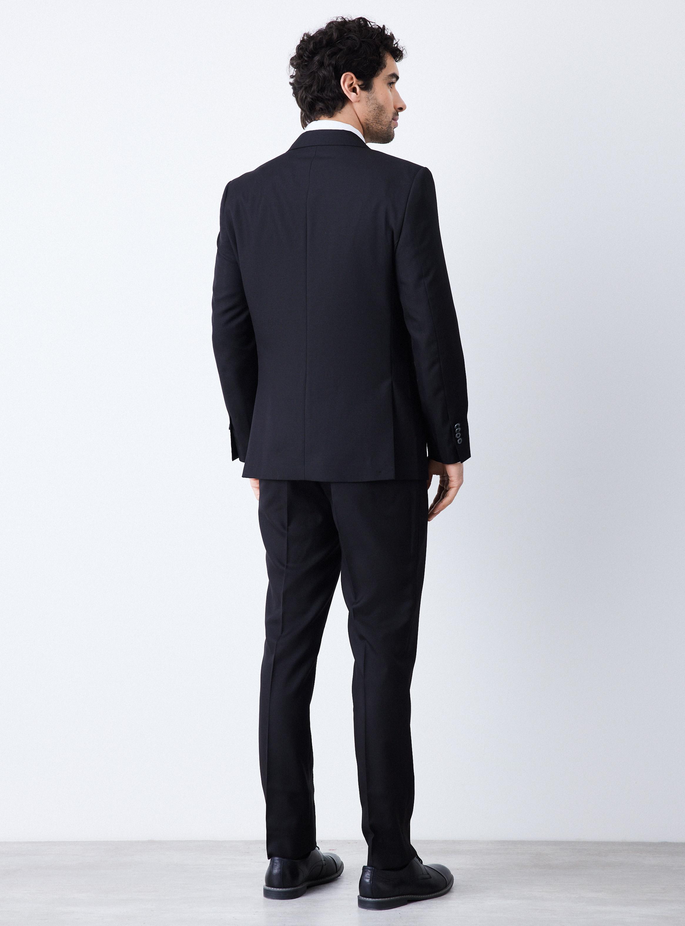 Traje Recto Fantasía Sal y Pimienta Slim Fit-5