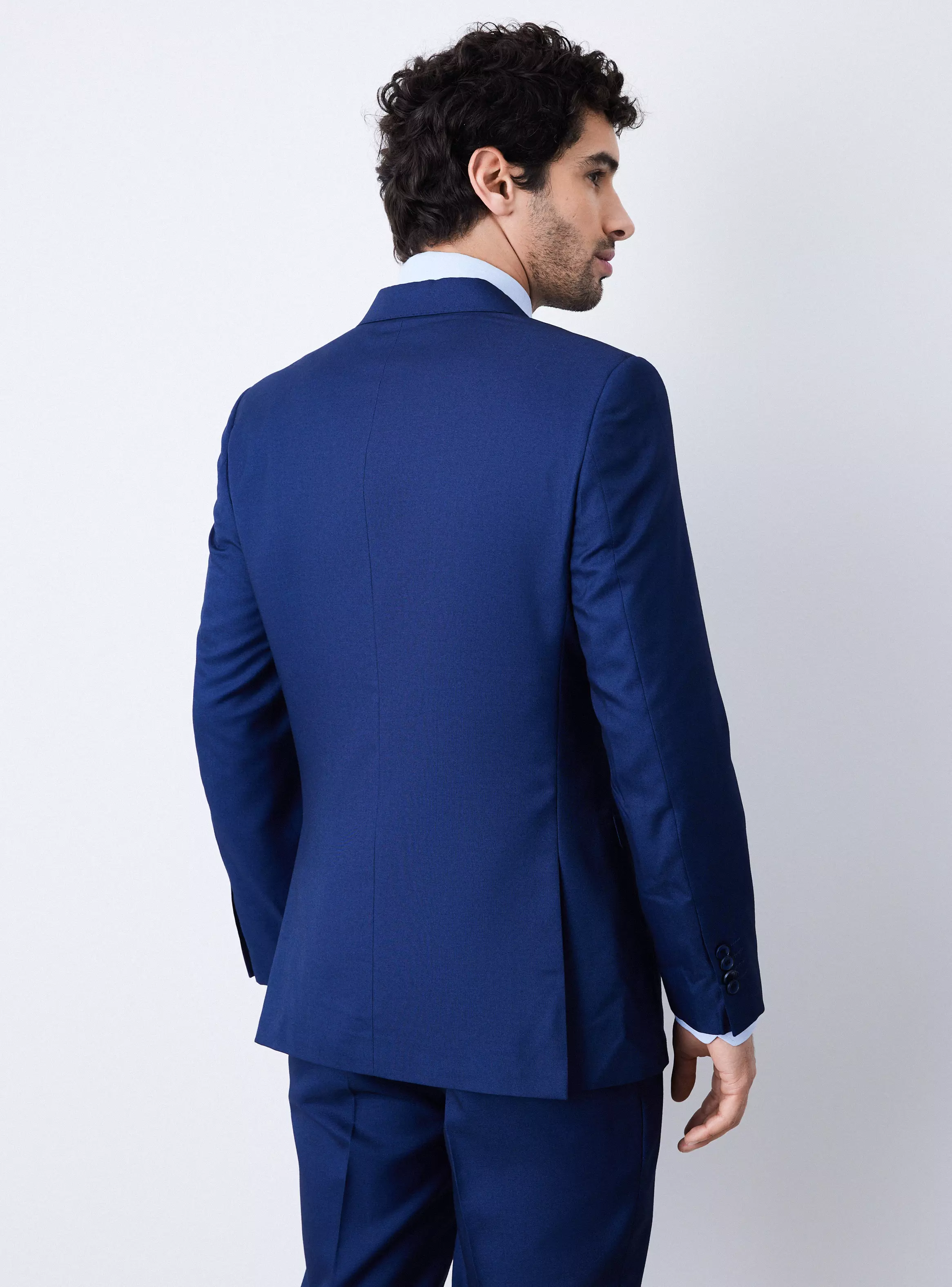 Traje Recto Slim Fit Fantasía Sal y Pimienta-1