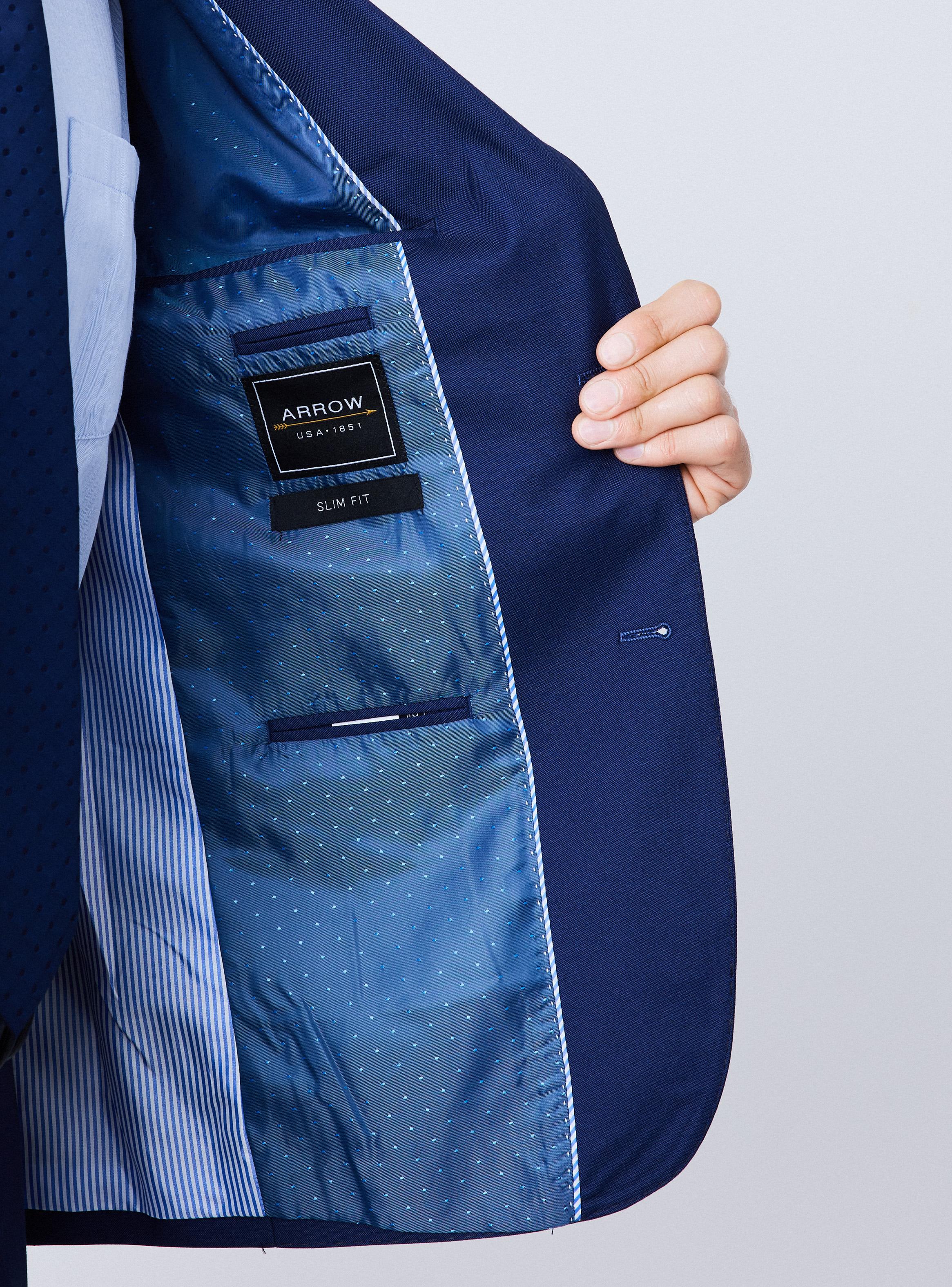 Traje Recto Slim Fit Fantasía Sal y Pimienta-2