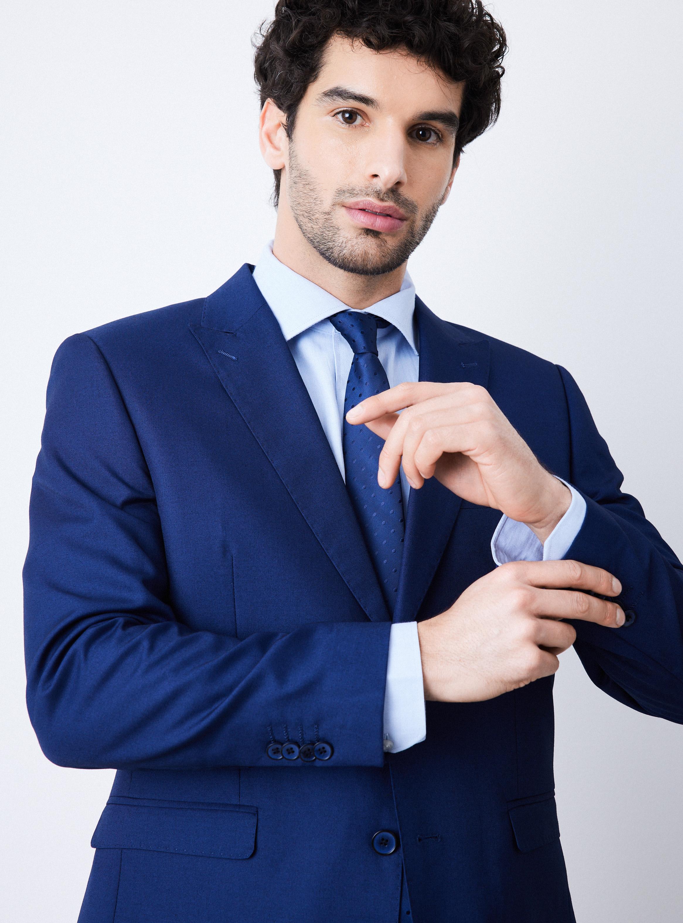 Traje Recto Slim Fit Fantasía Sal y Pimienta-3
