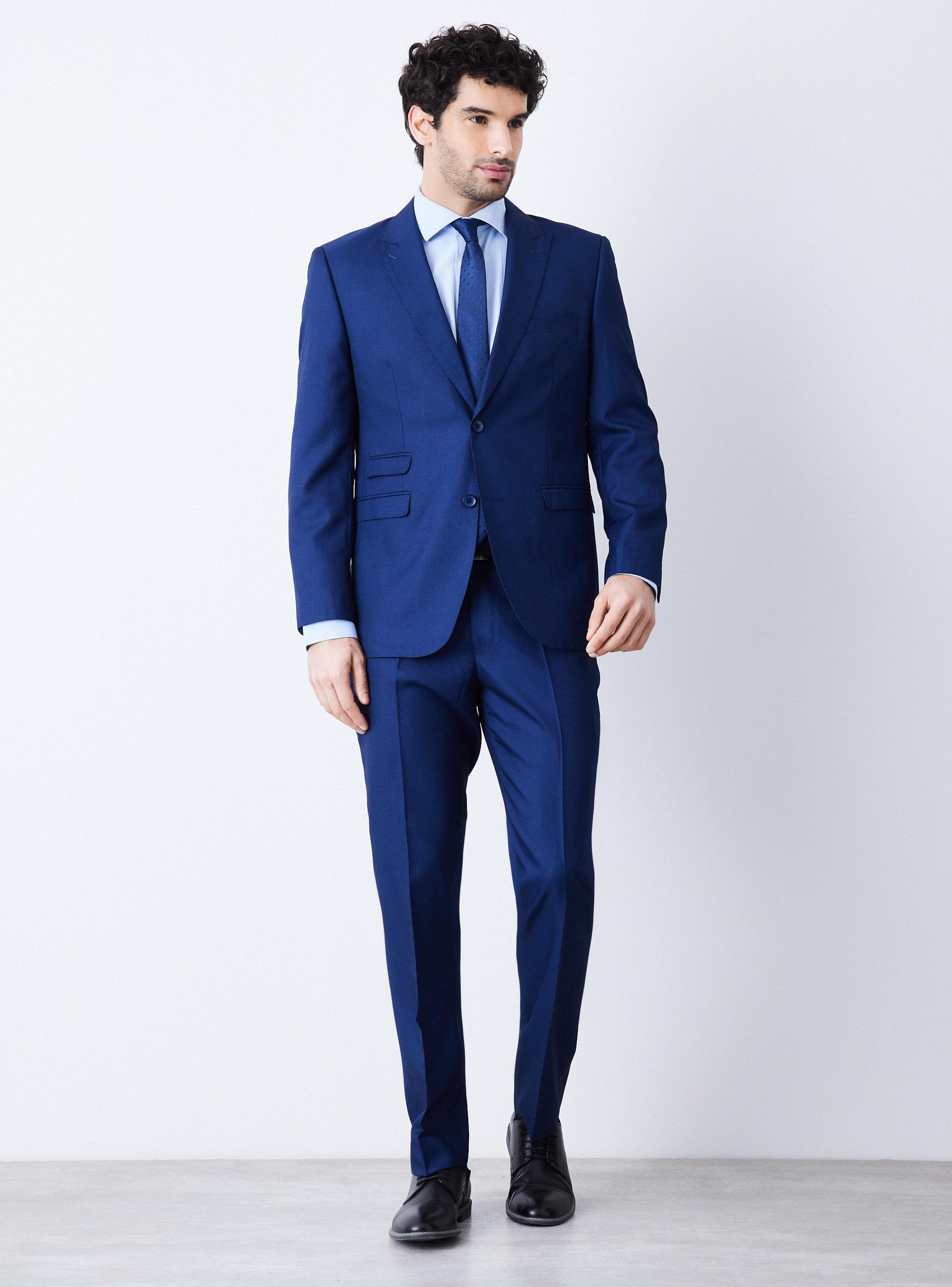 Traje Recto Slim Fit Fantasía Sal y Pimienta-4